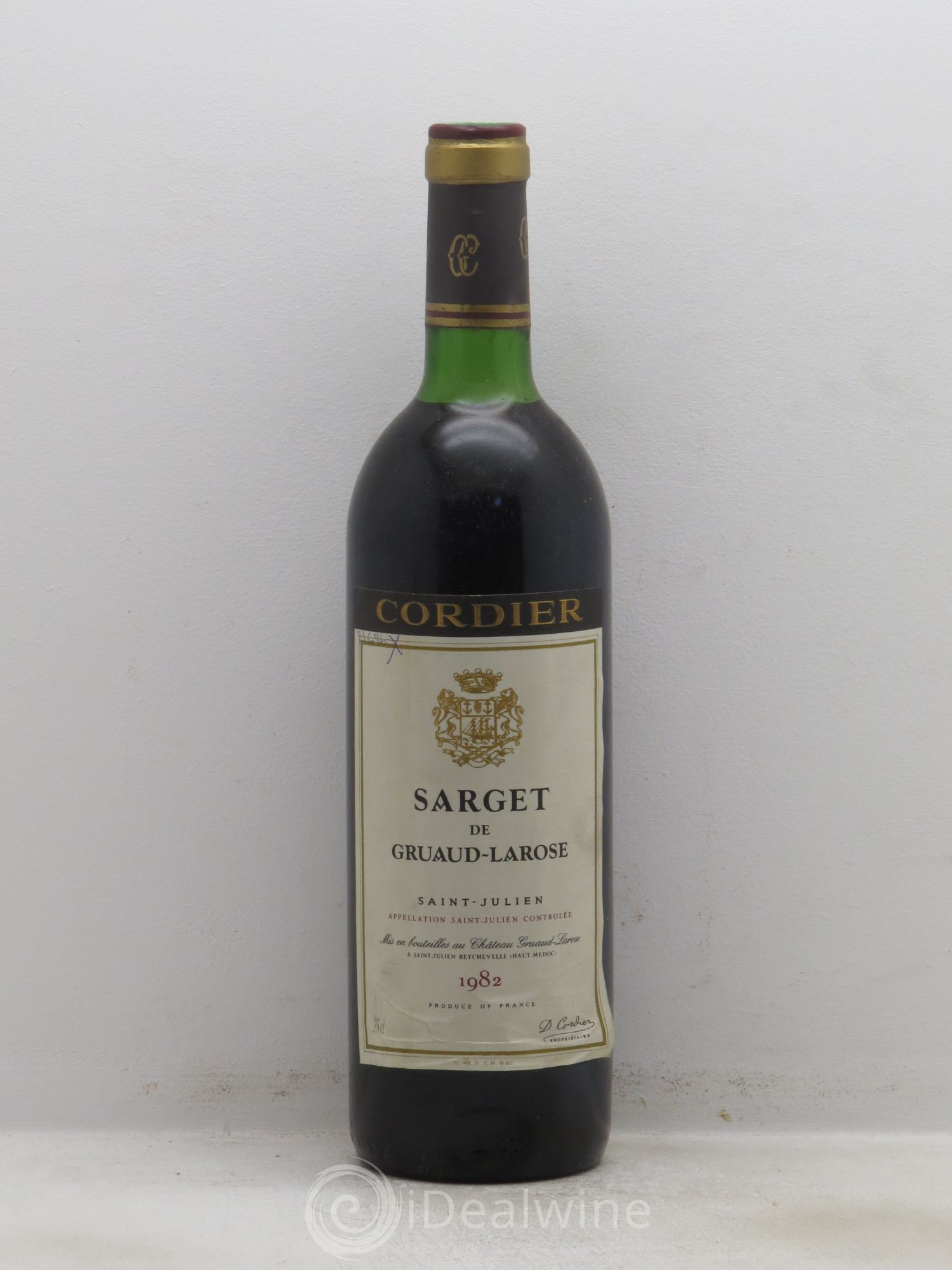 Sarget de Gruaud Larose Second Vin 1982 - Lot de 1 bouteille - 0