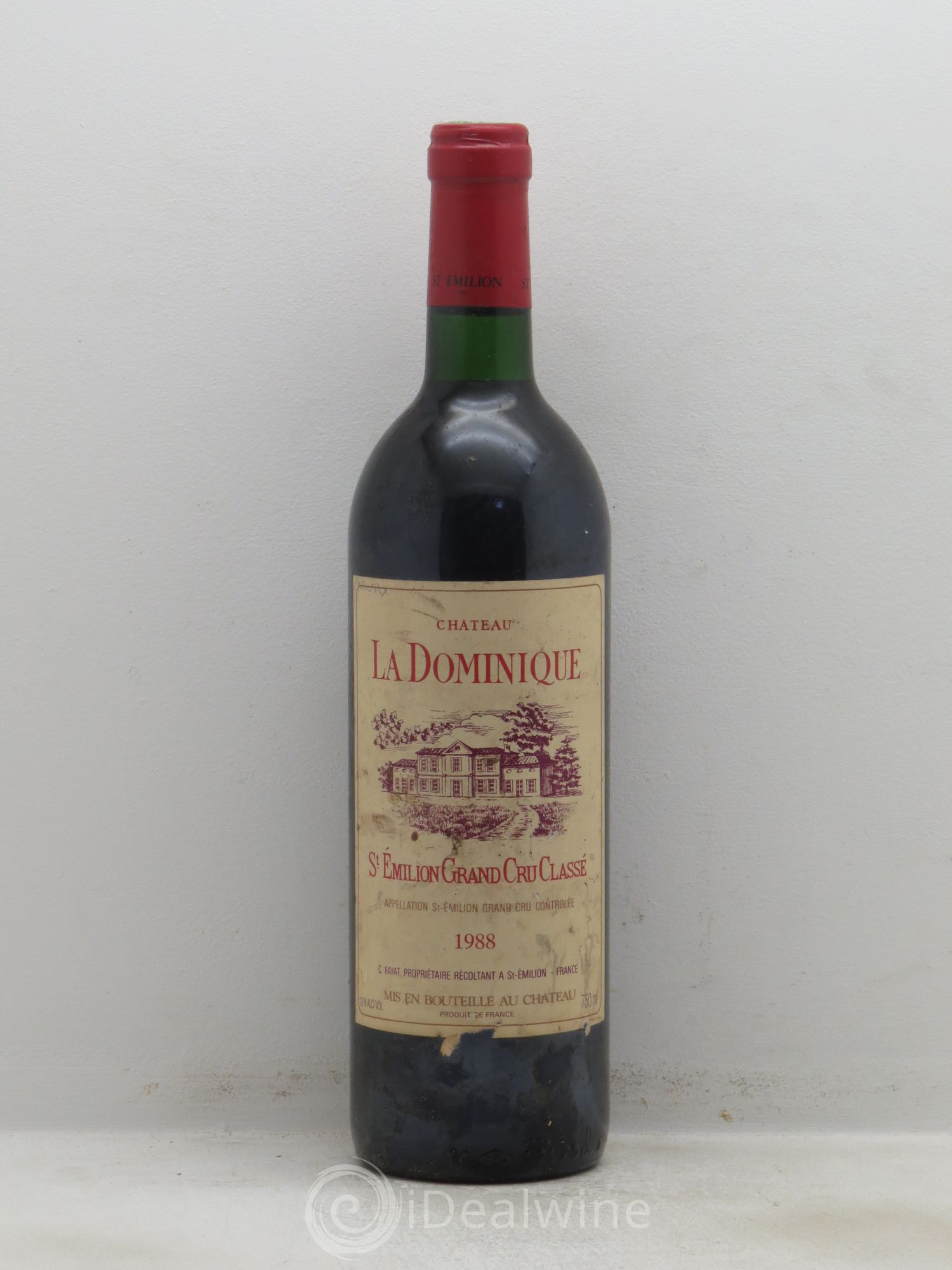 Château la Dominique Grand Cru Classé 1988 - Lot de 1 bouteille - 0
