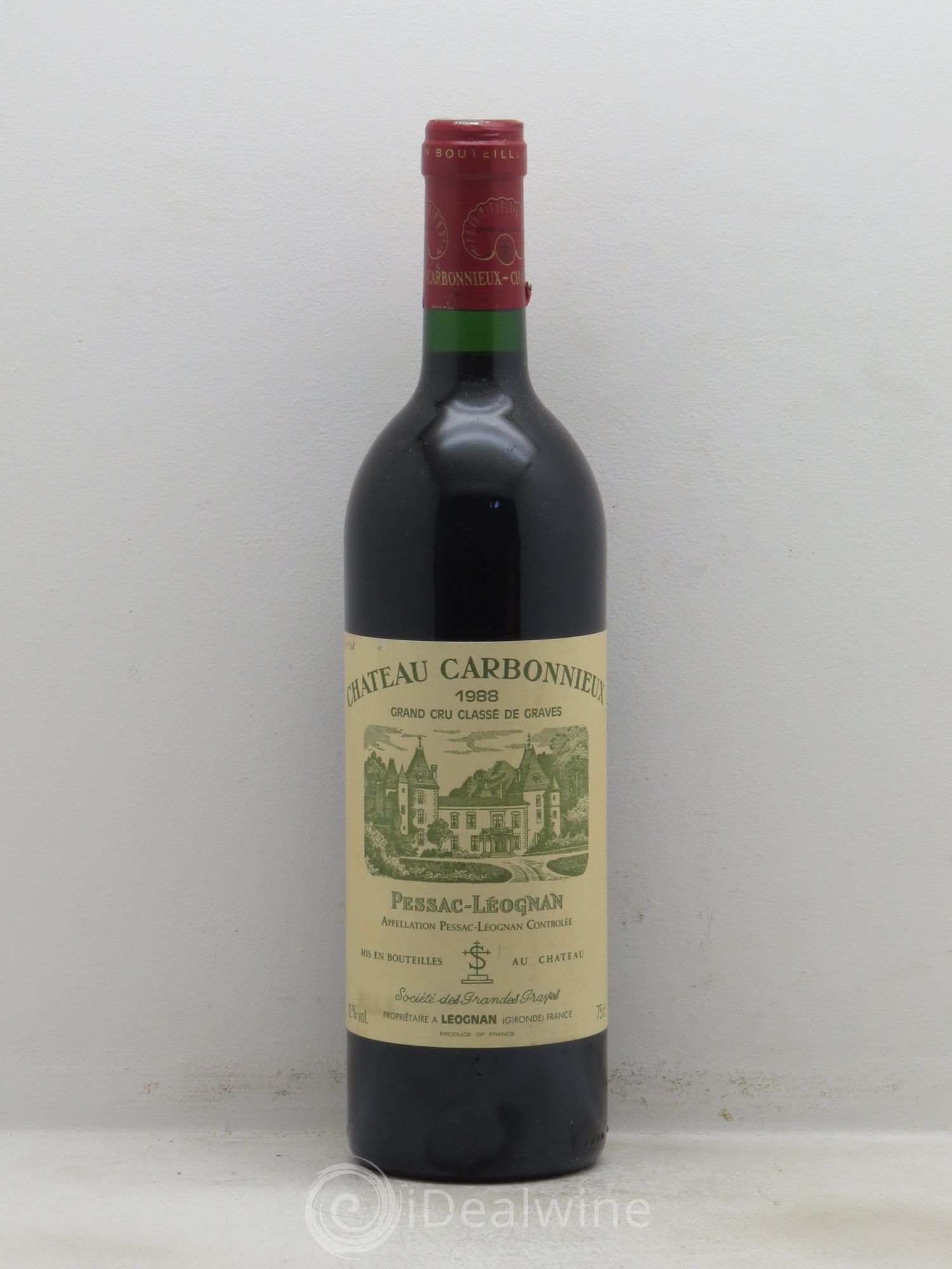 Château Carbonnieux Cru Classé de Graves 1988 - Lot de 1 bouteille - 0