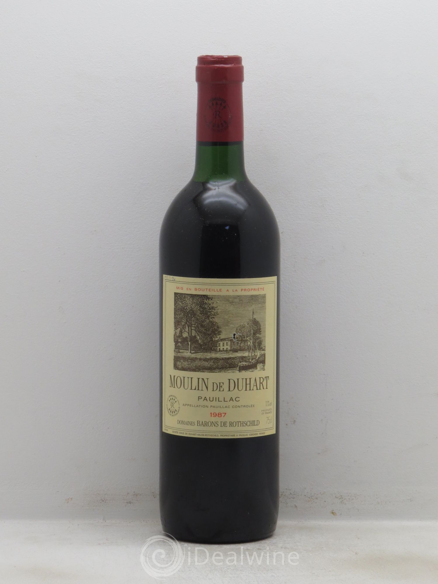Pauillac Moulin de Duhard Baron de Rothschild 1987 - Lot de 1 bouteille - 0