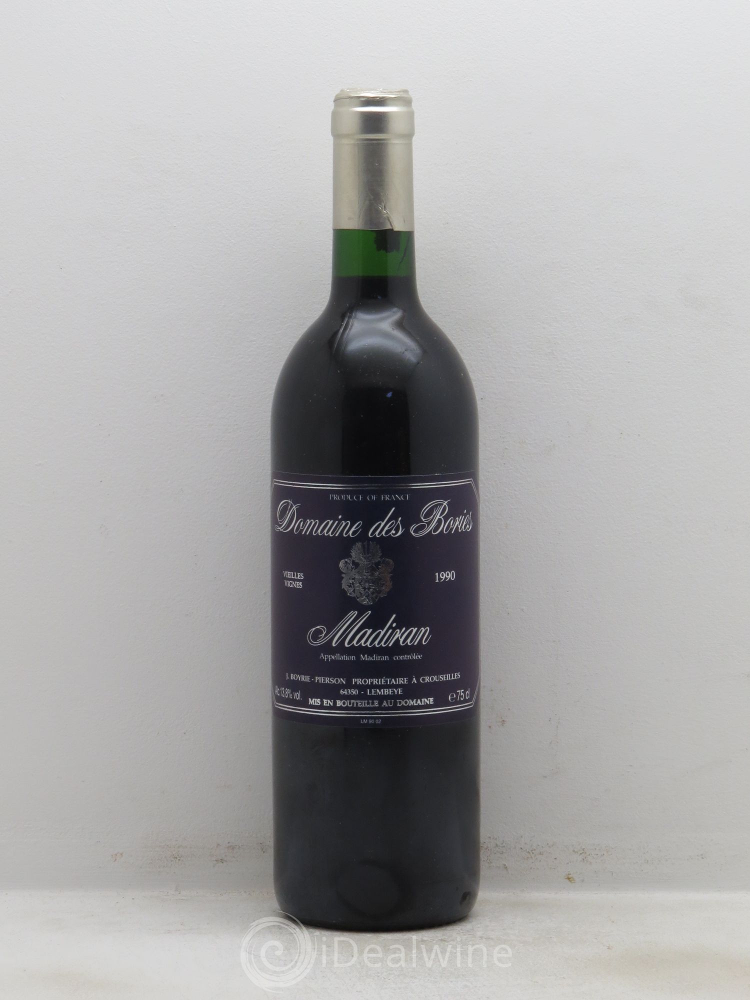 Madiran Domaine des Bories Vieille Vigne 1990 - Posten von 1 Flasche - 0