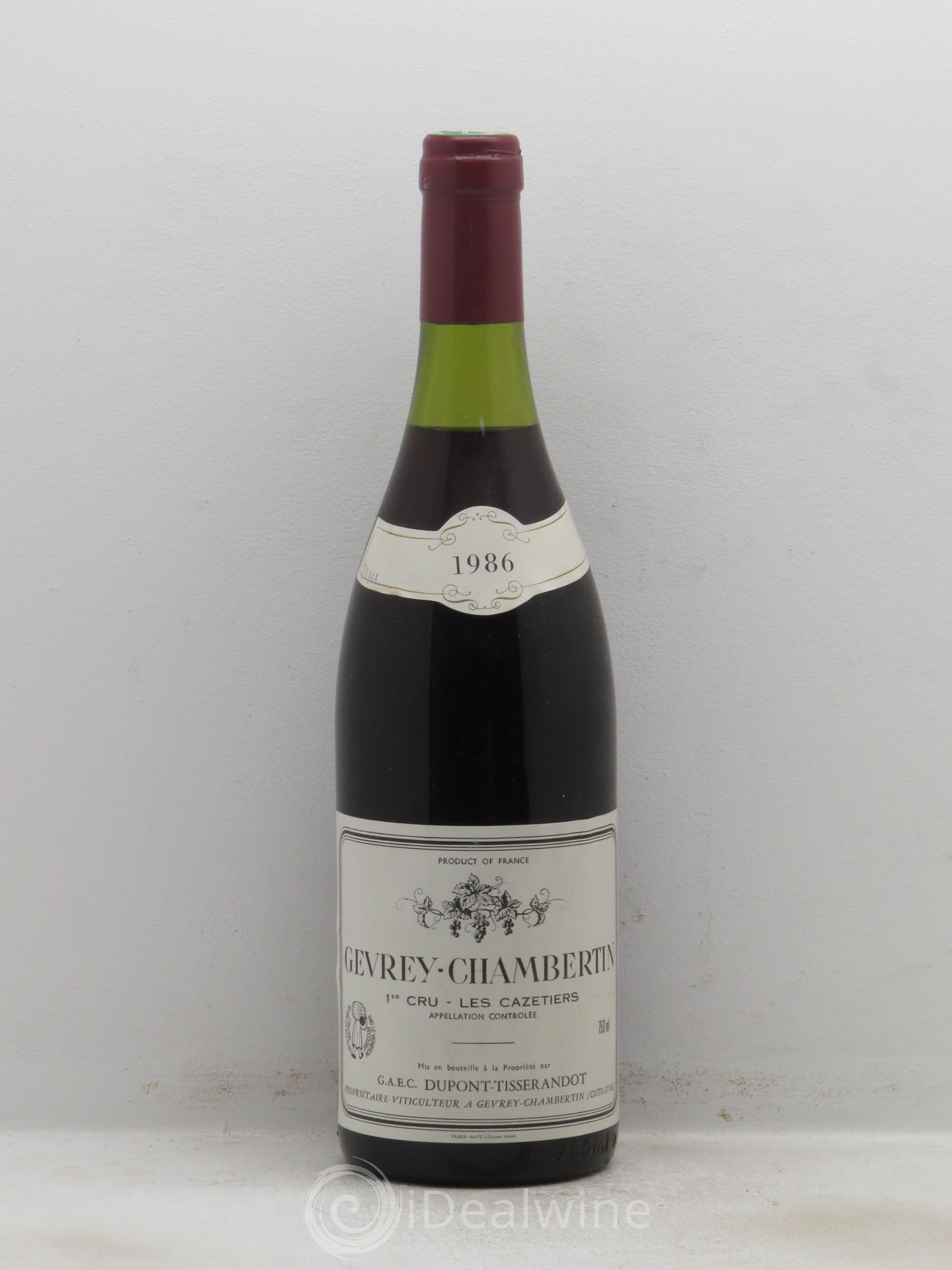 Gevrey-Chambertin 1er Cru Dupont Tisserandot 1986 - Posten von 6 Flaschen - 0