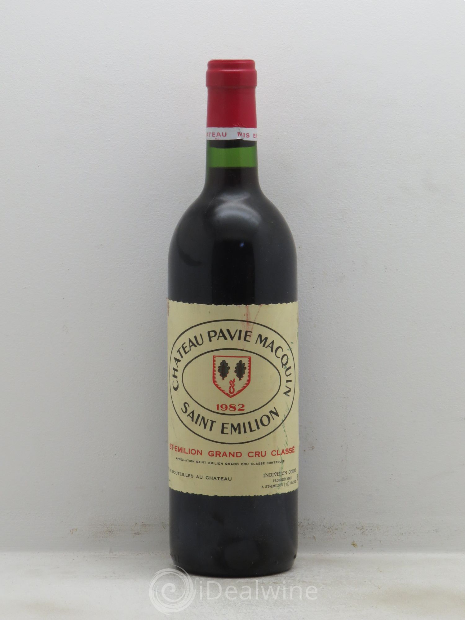 Château Pavie Macquin 1er Grand Cru Classé B 1982 - Lot de 1 bouteille - 0