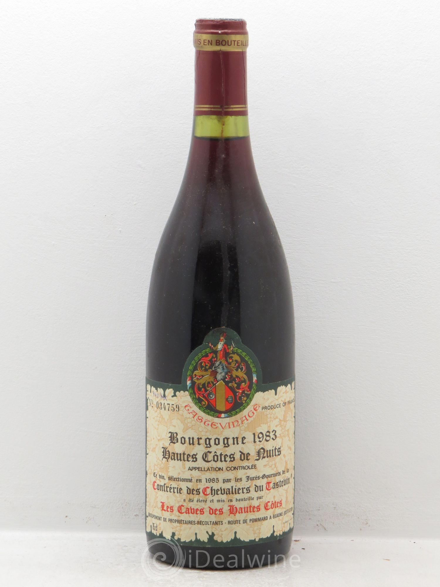 Hautes-Côtes de Nuits La cave des Hautes Cotes (sans prix de réserve) 1980 - Posten von 1 Flasche - 0