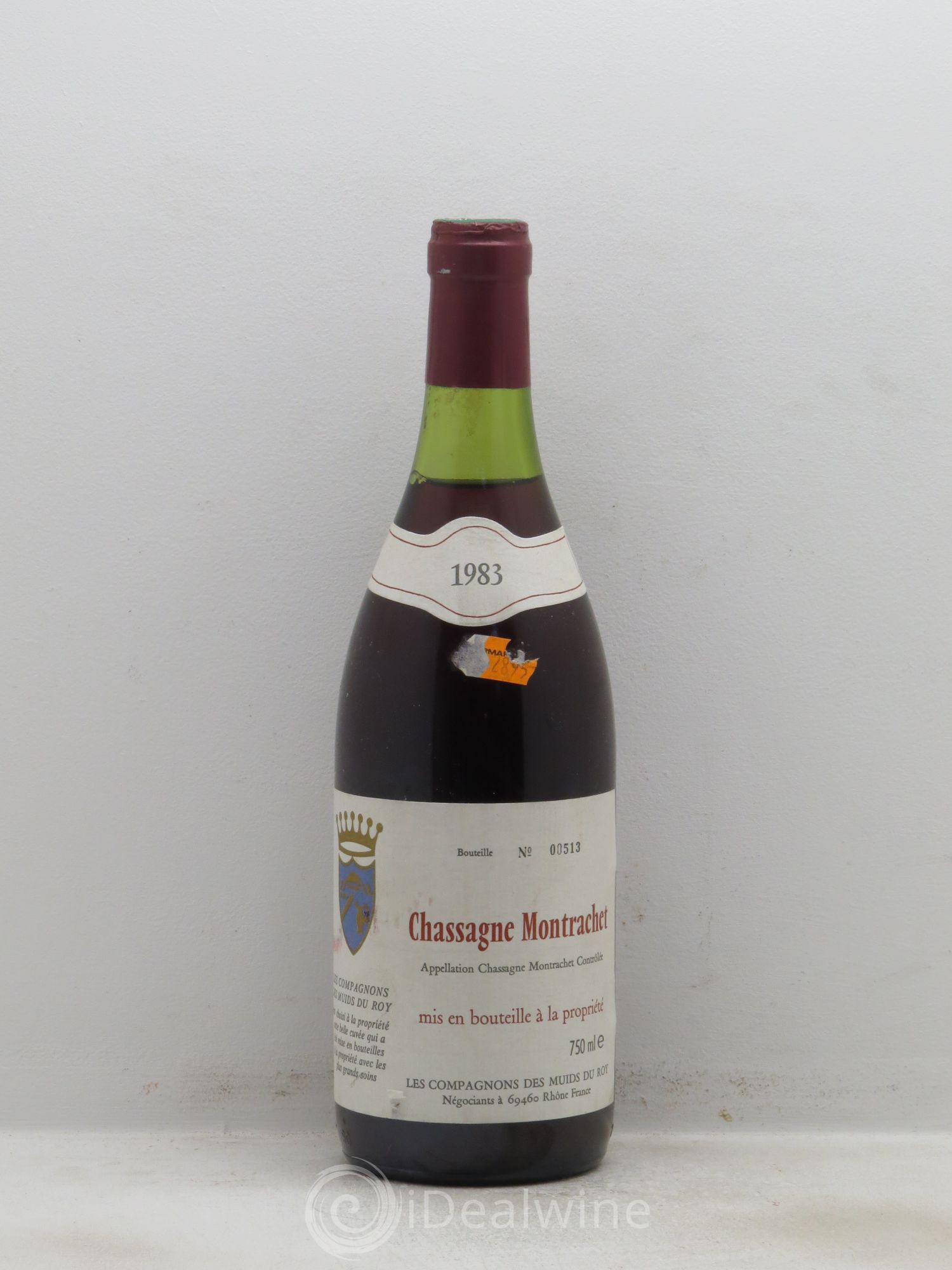 Chassagne-Montrachet Les compagnons des muids du Roy (sans prix de réserve) 1983 - Posten von 1 Flasche - 0