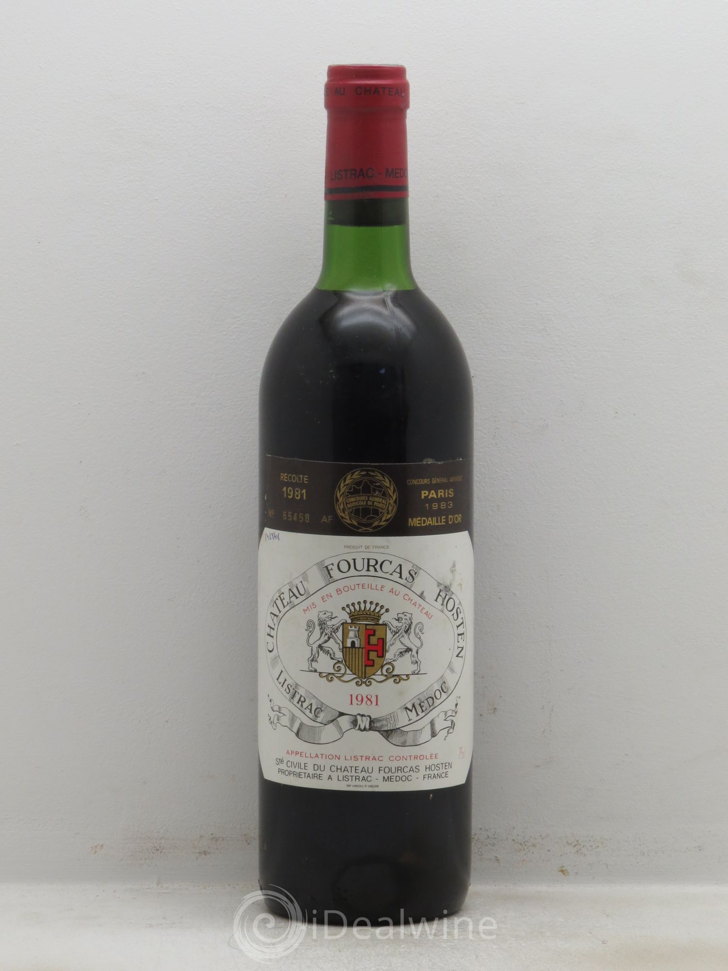 Château Fourcas Hosten Cru Bourgeois (sans prix de réserve) 1981 - Lot de 1 bouteille - 0