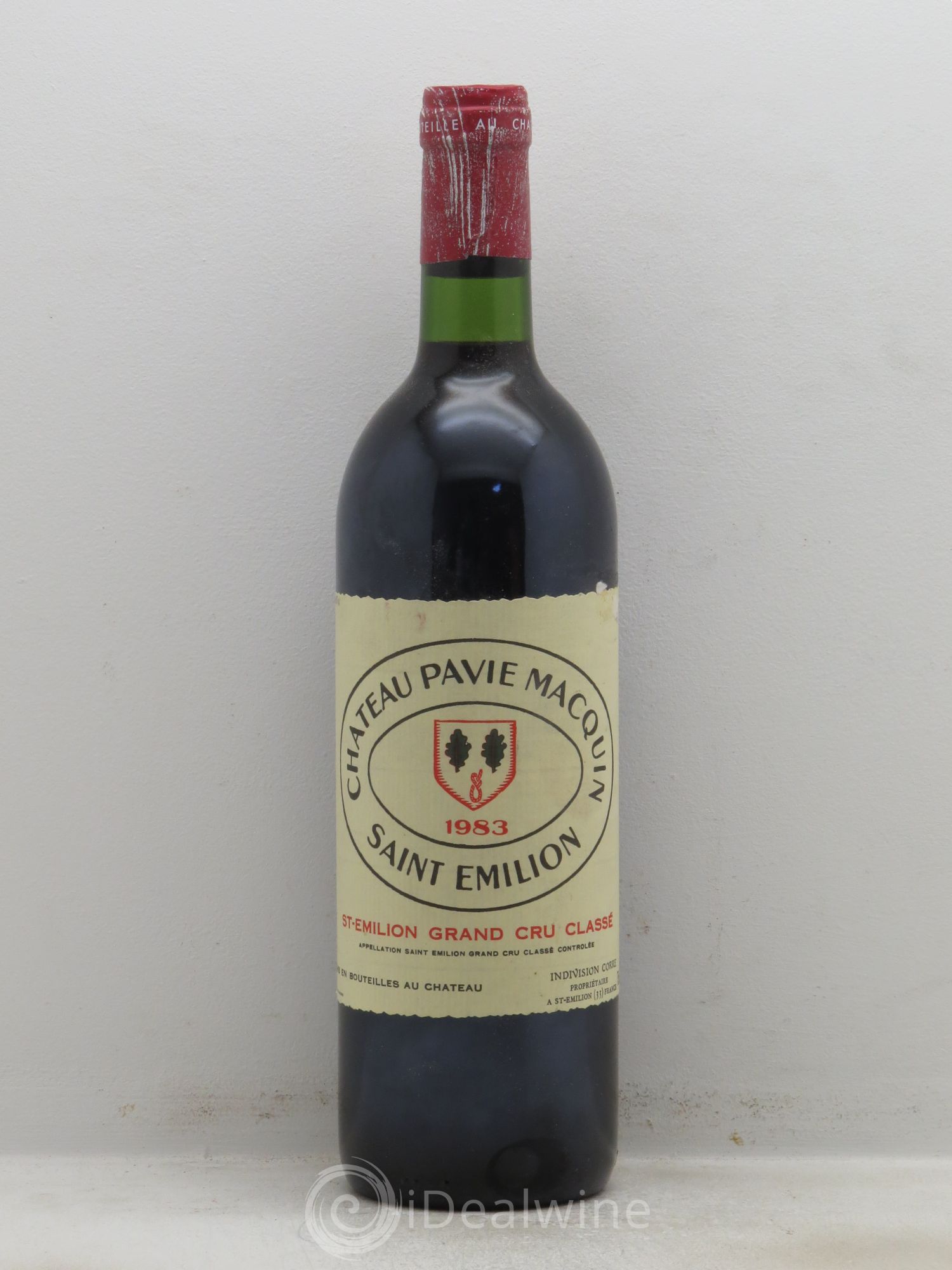 Château Pavie Macquin 1er Grand Cru Classé B 1983 - Lot de 1 bouteille - 0