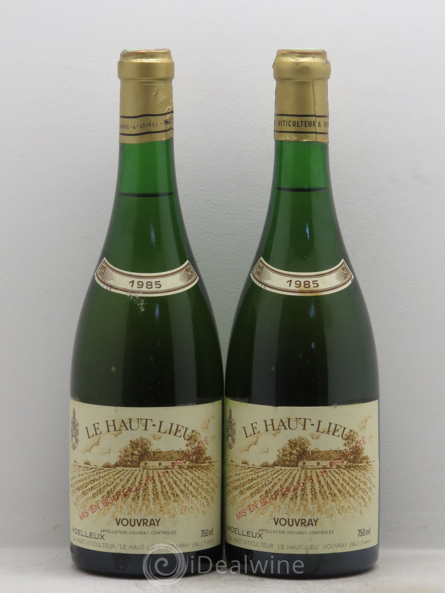 Vouvray Le Haut-Lieu Moelleux Domaine Huet 1985 - Lotto di 2 bottiglie - 0