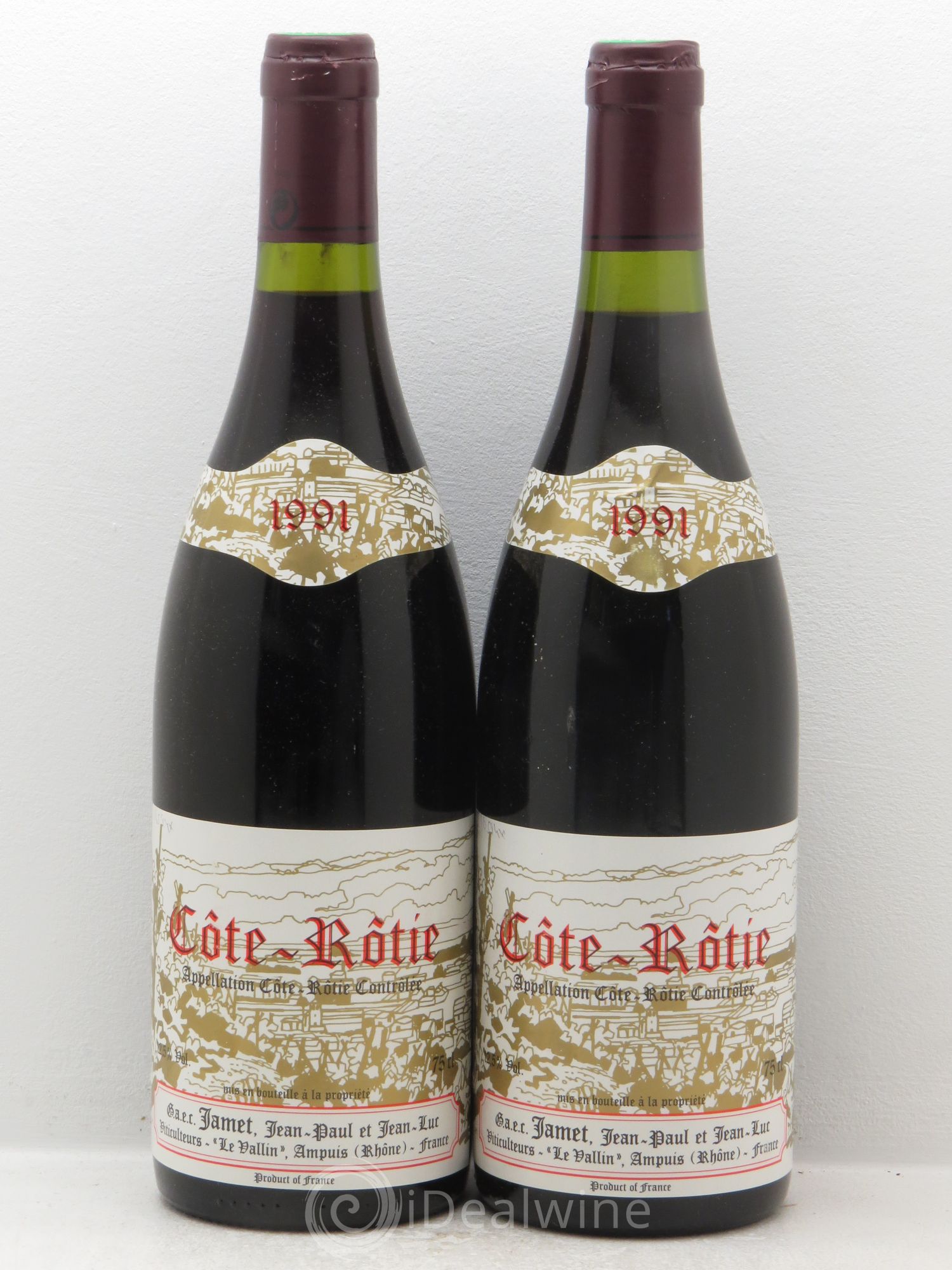 Côte-Rôtie Jamet (Domaine) 1991 - Lot de 2 bouteilles - 0
