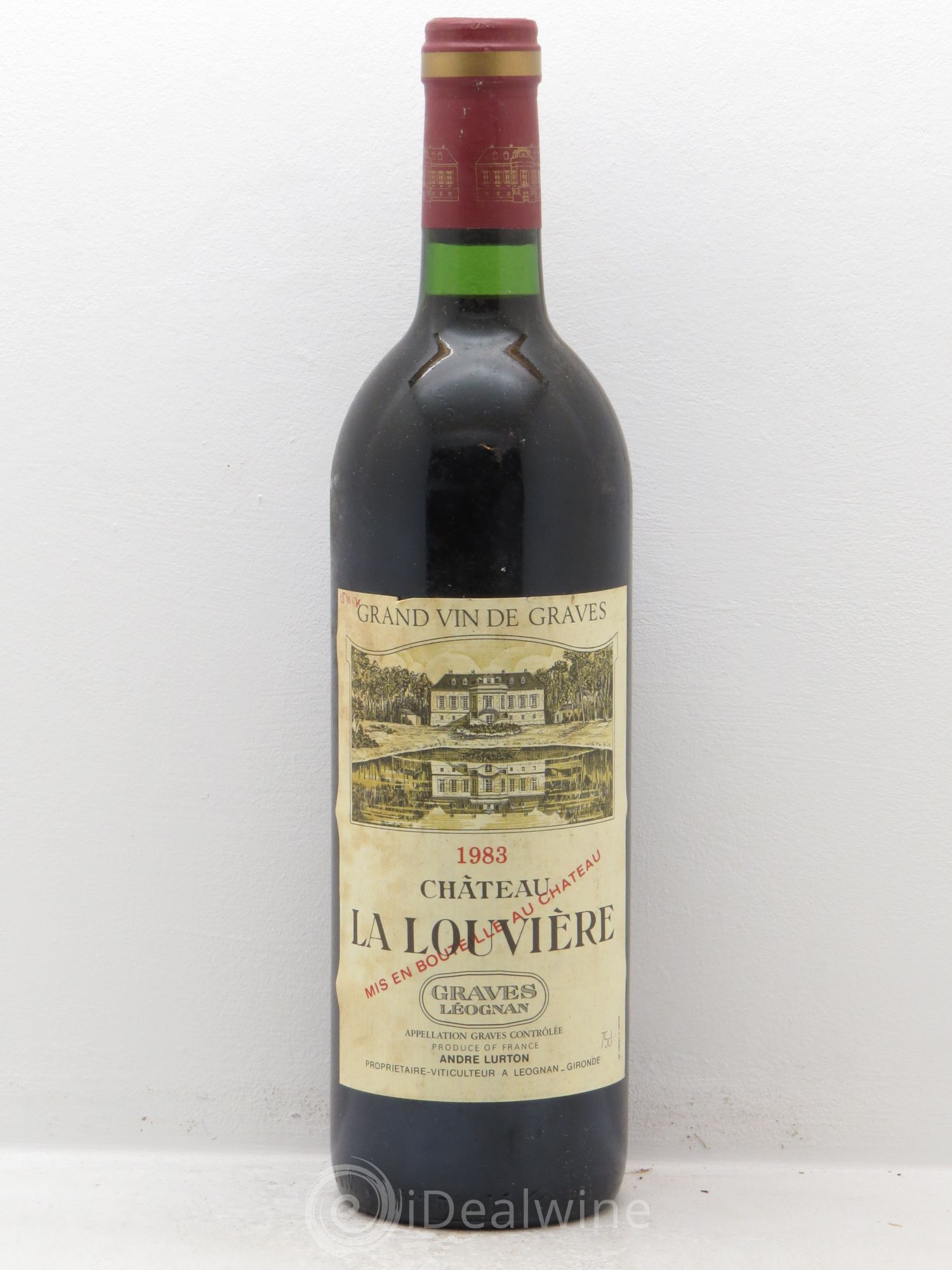 Château la Louvière 1983 - Lot de 1 bouteille - 0