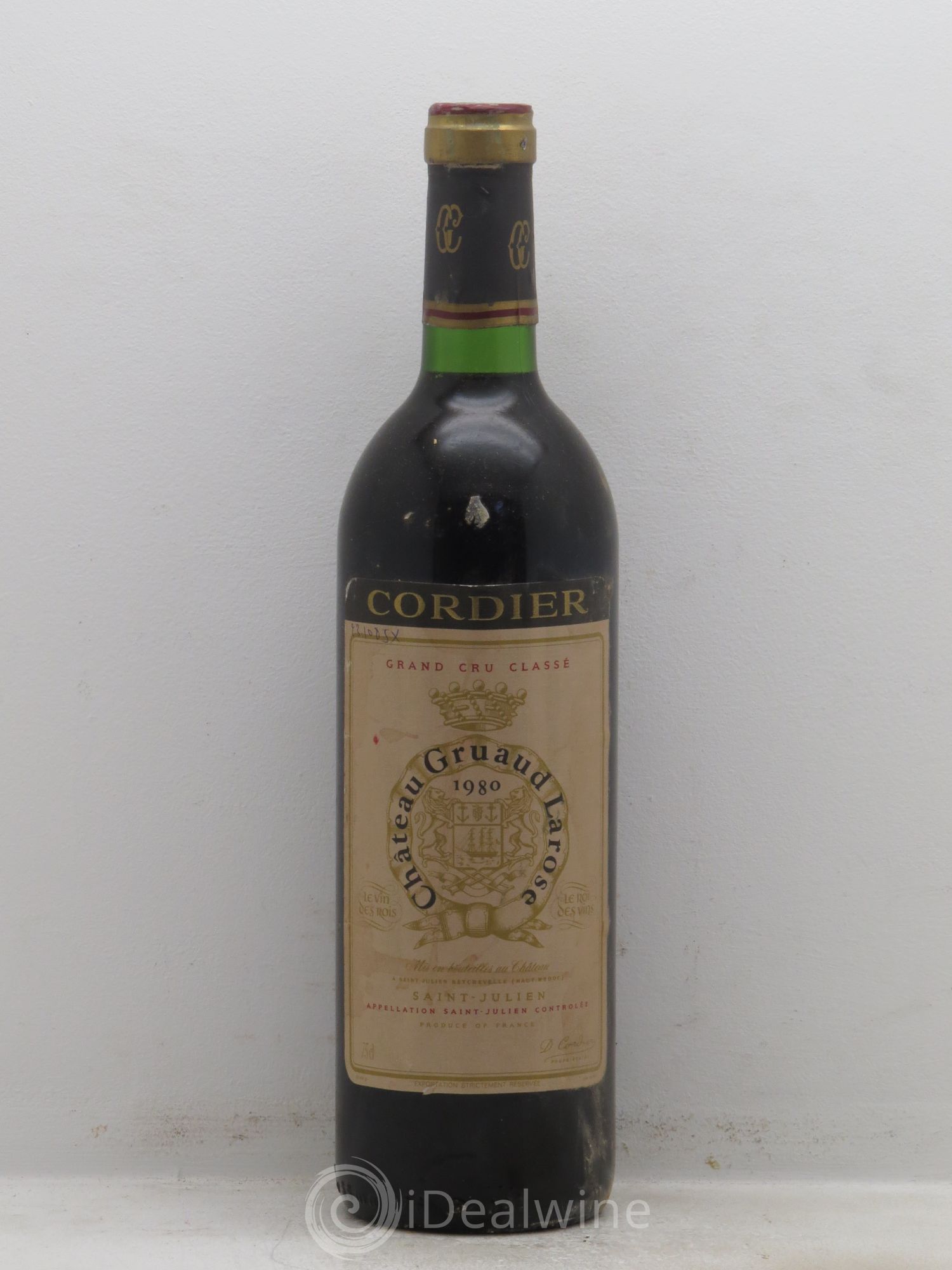 Château Gruaud Larose 2ème Grand Cru Classé 1980 - Lot de 1 bouteille - 0