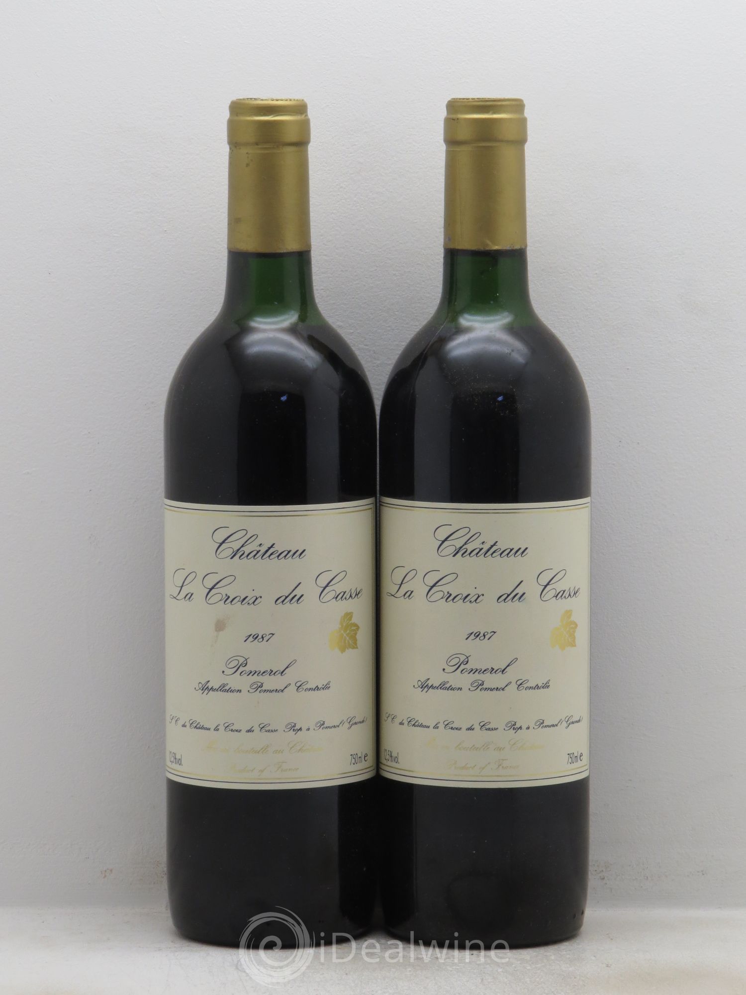 Château la Croix du Casse 1987 - Lot de 2 bouteilles - 0