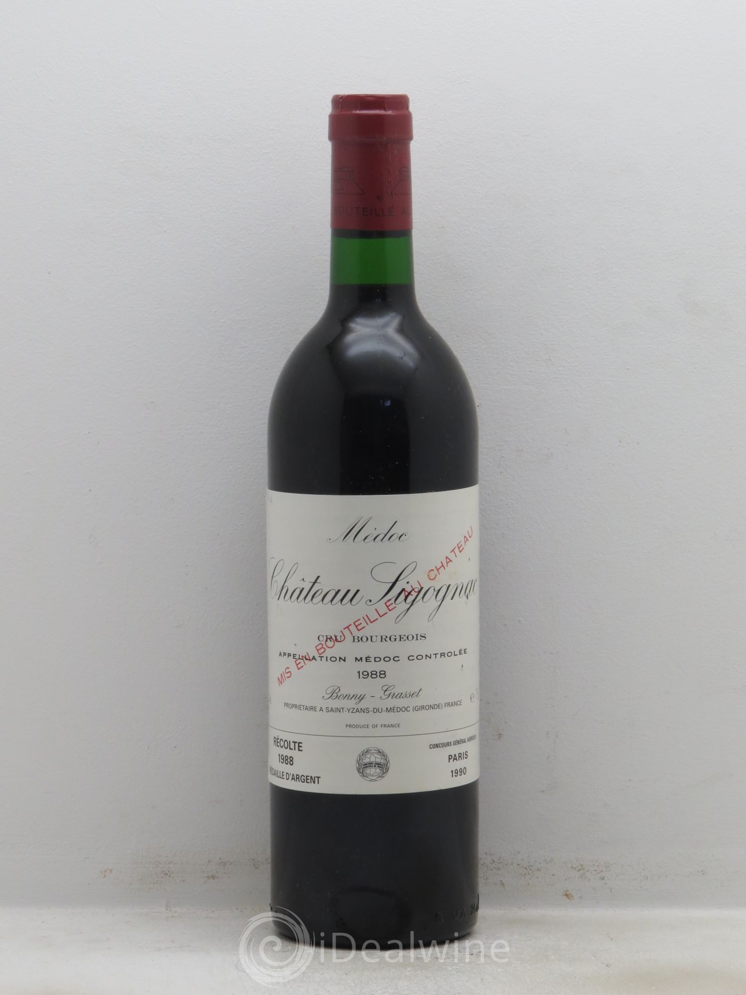 Château Sigognac Cru Bourgeois (sans prix de réserve) 1988 - Lot de 1 bouteille - 0