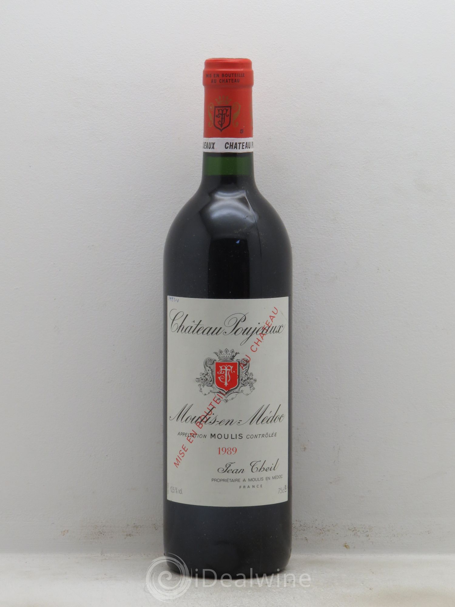 Château Poujeaux 1989 - Lot de 1 bouteille - 0