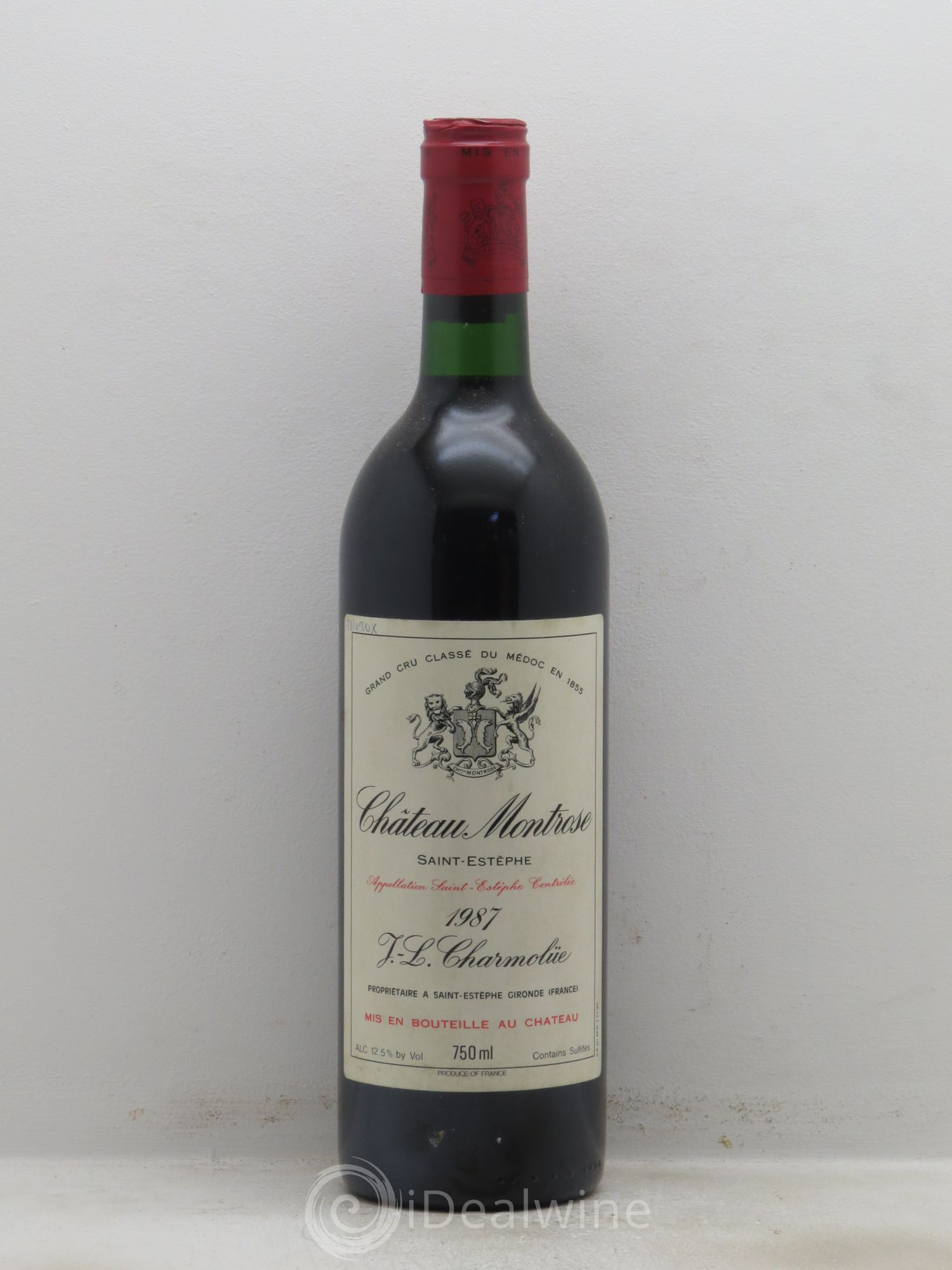Château Montrose 2ème Grand Cru Classé 1987 - Lot de 1 bouteille - 0