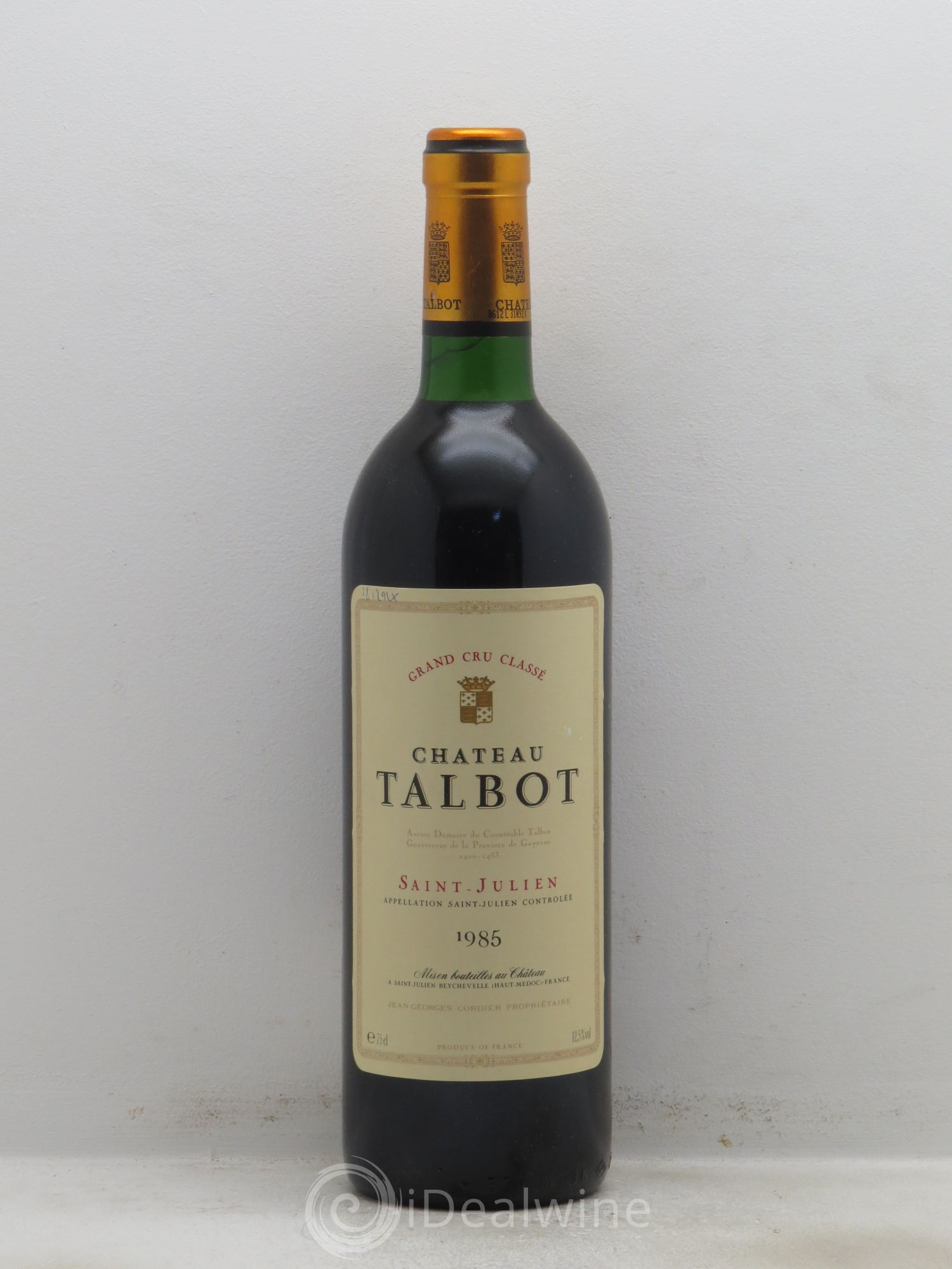 Château Talbot 4ème Grand Cru Classé 1985 - Lot de 1 bouteille - 0