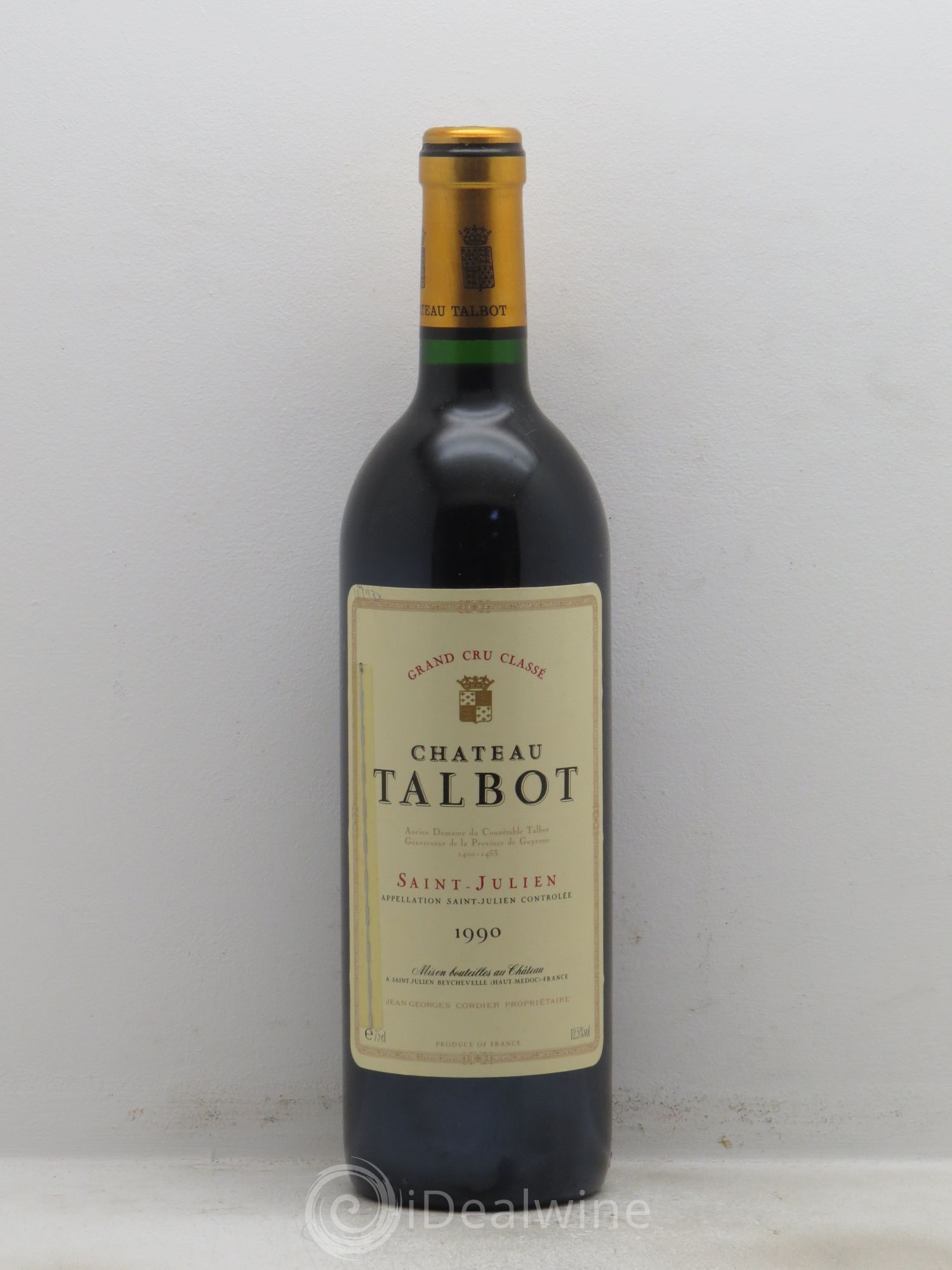 Château Talbot 4ème Grand Cru Classé 1990 - Lot de 1 bouteille - 0