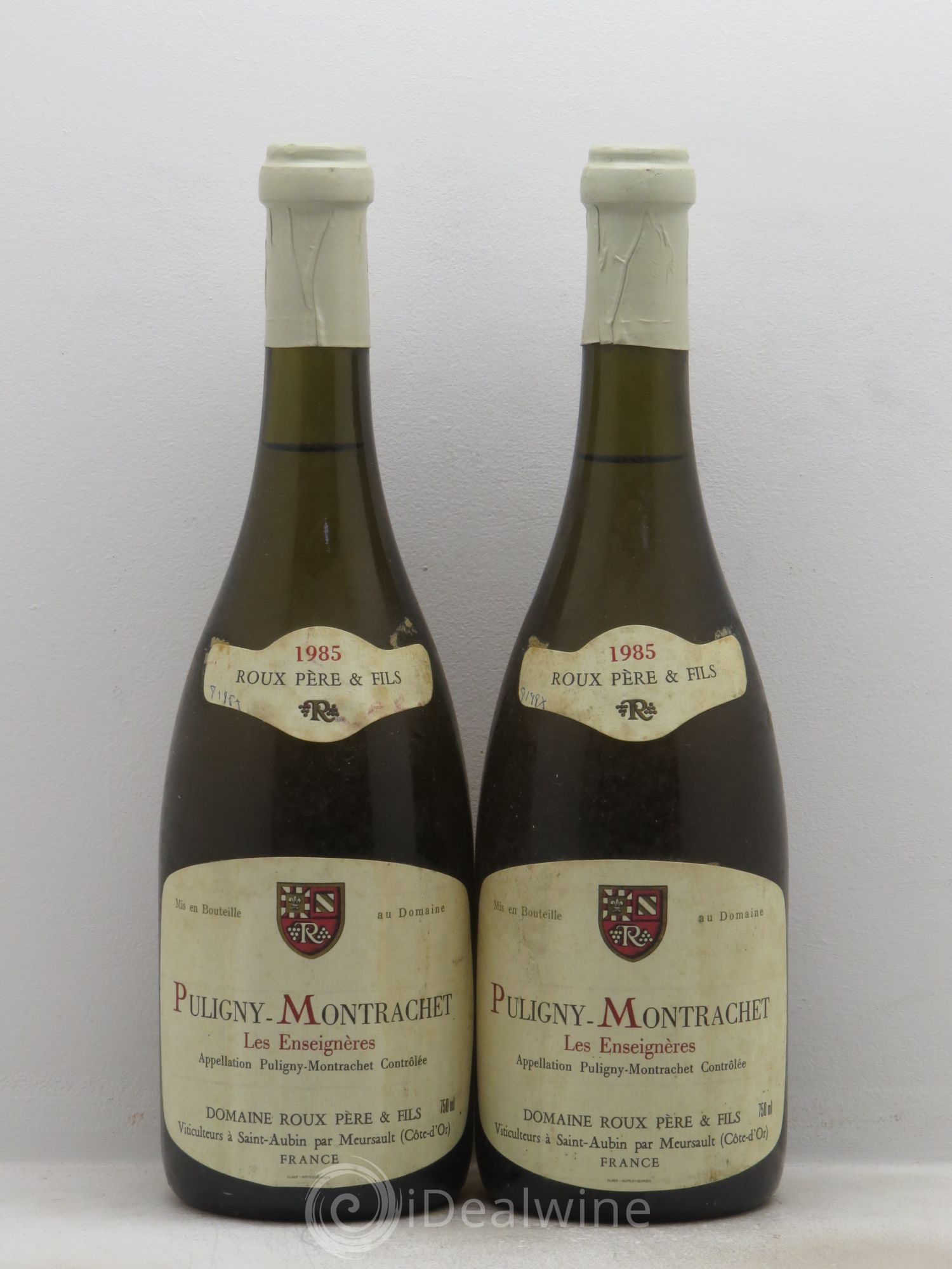 Puligny-Montrachet Les Enseignières - Roux 1985 - Lot de 2 bouteilles - 0