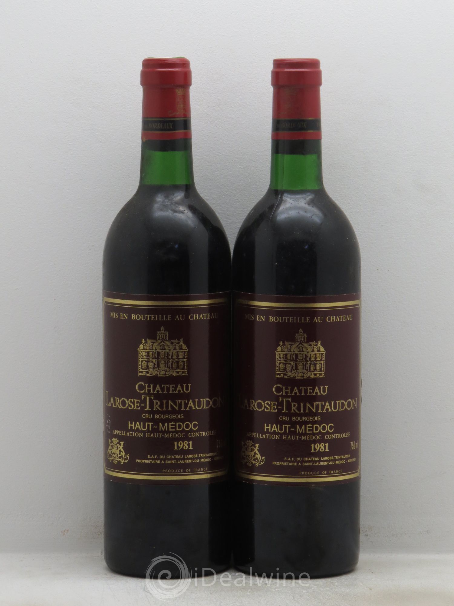 Château Larose Trintaudon Cru Bourgeois 1981 - Lot de 2 bouteilles - 0