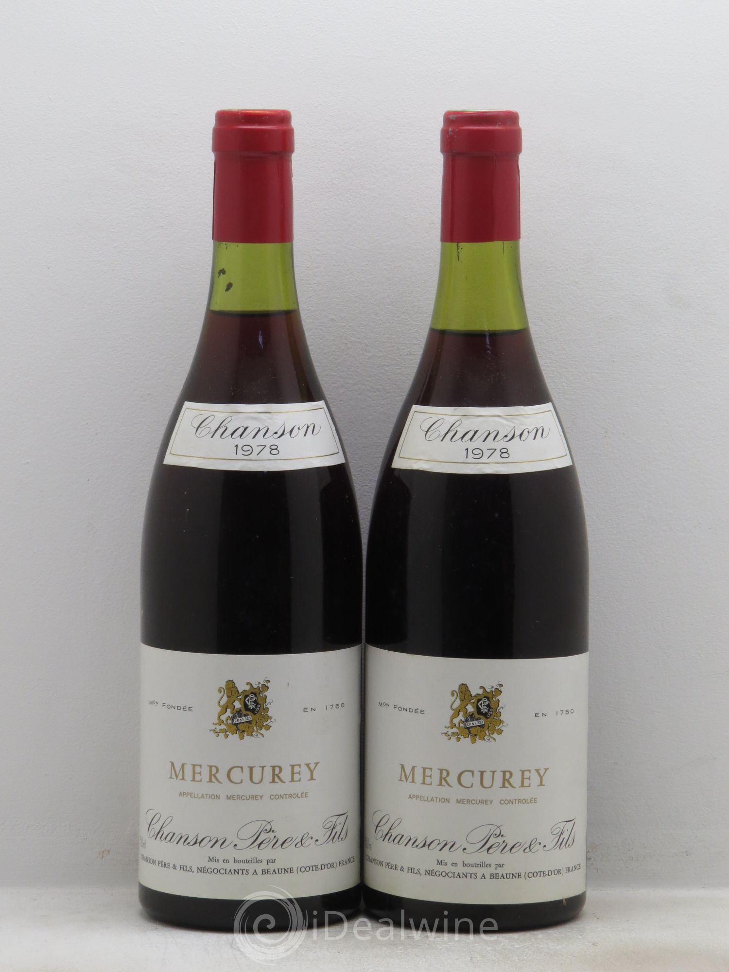 Mercurey Chanson 1978 - Lot de 2 bouteilles - 0
