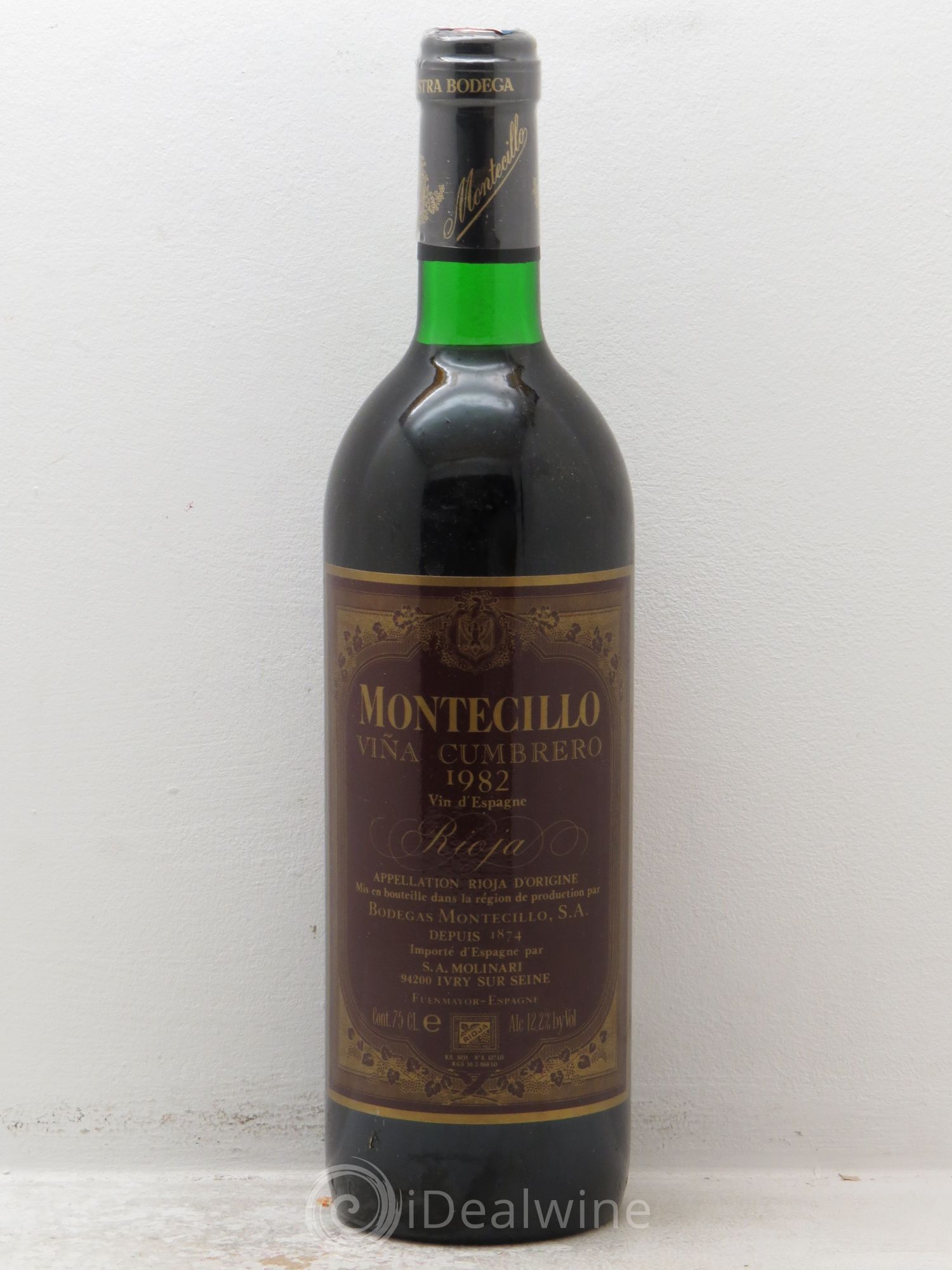 Rioja DOCA Montecillo Vina Cumbrero 1982 - Posten von 1 Flasche - 0