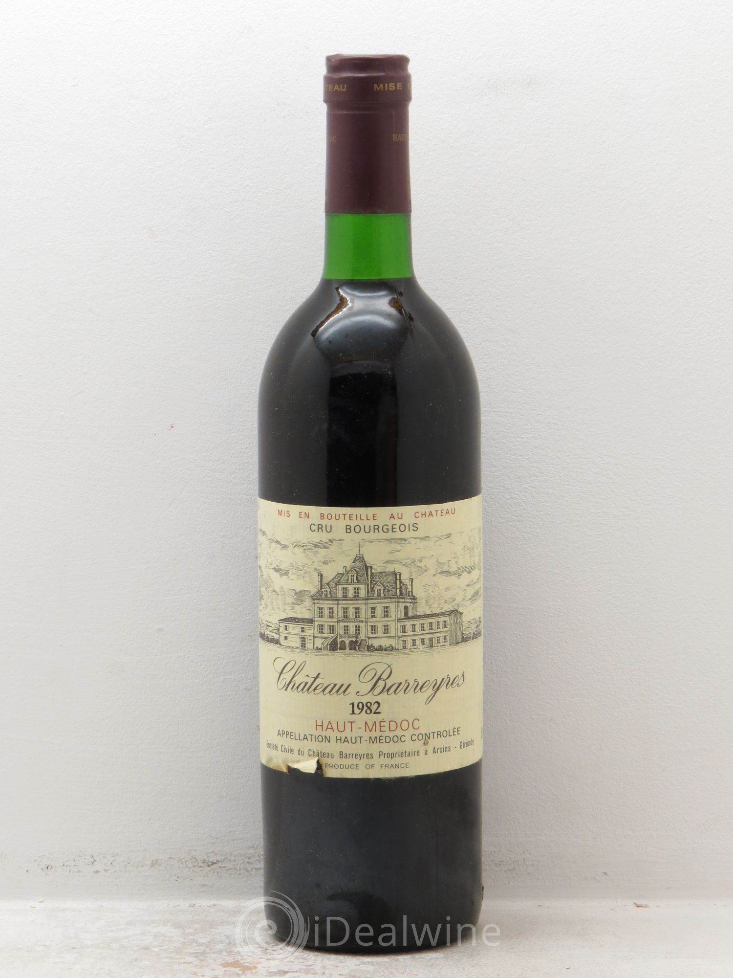 Château Barreyres Cru Bourgeois (sans prix de réserve) 1982 - Lot de 1 bouteille - 0