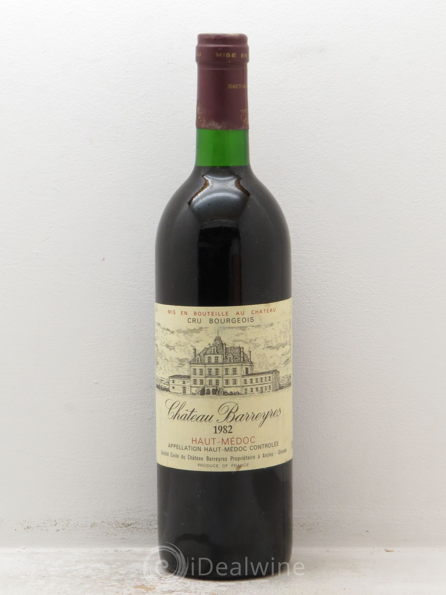 Château Barreyres Cru Bourgeois (sans prix de réserve) 1982 - Posten von 1 Flasche - 0