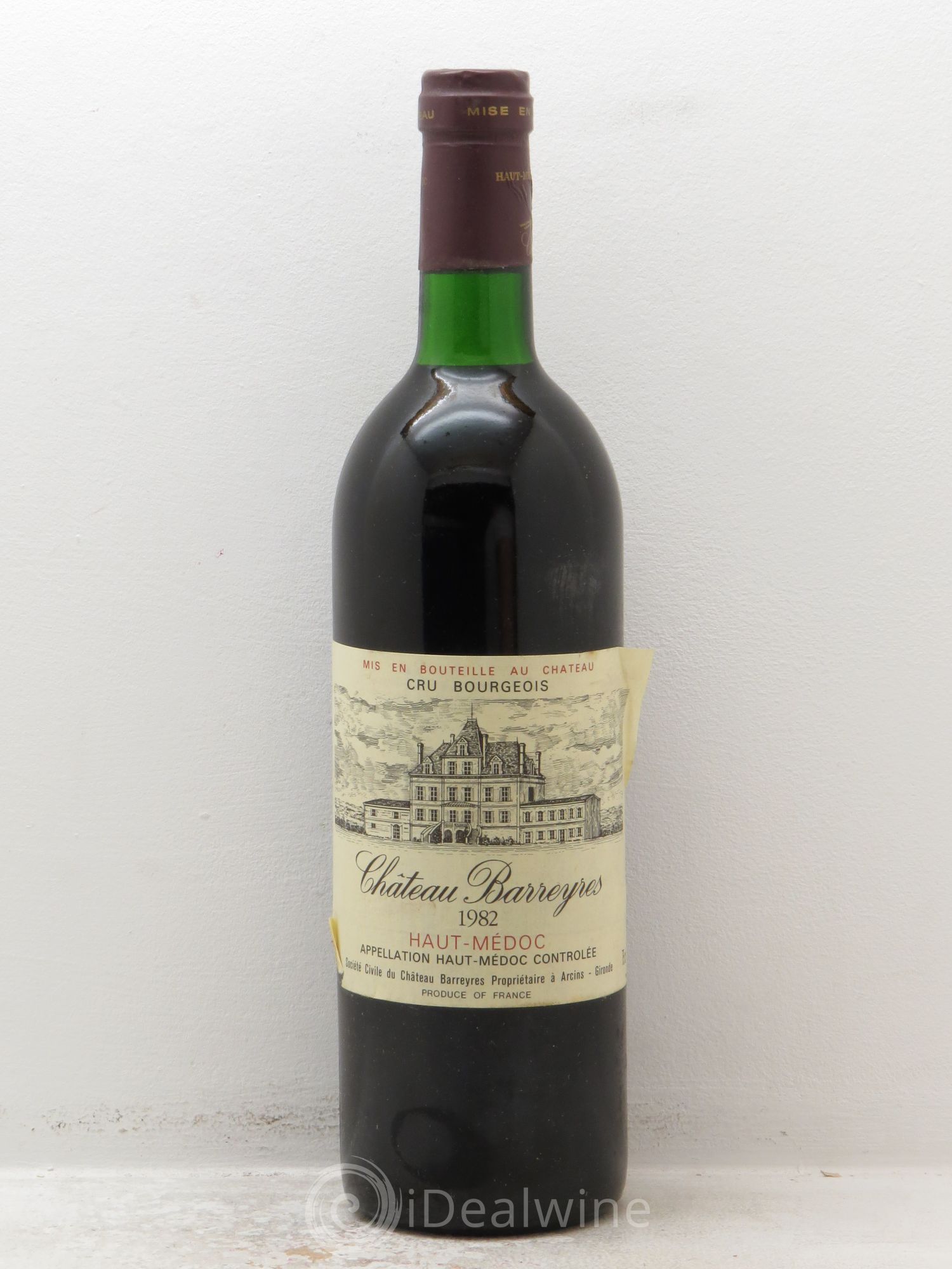Château Barreyres Cru Bourgeois (sans prix de réserve) 1982 - Posten von 1 Flasche - 0