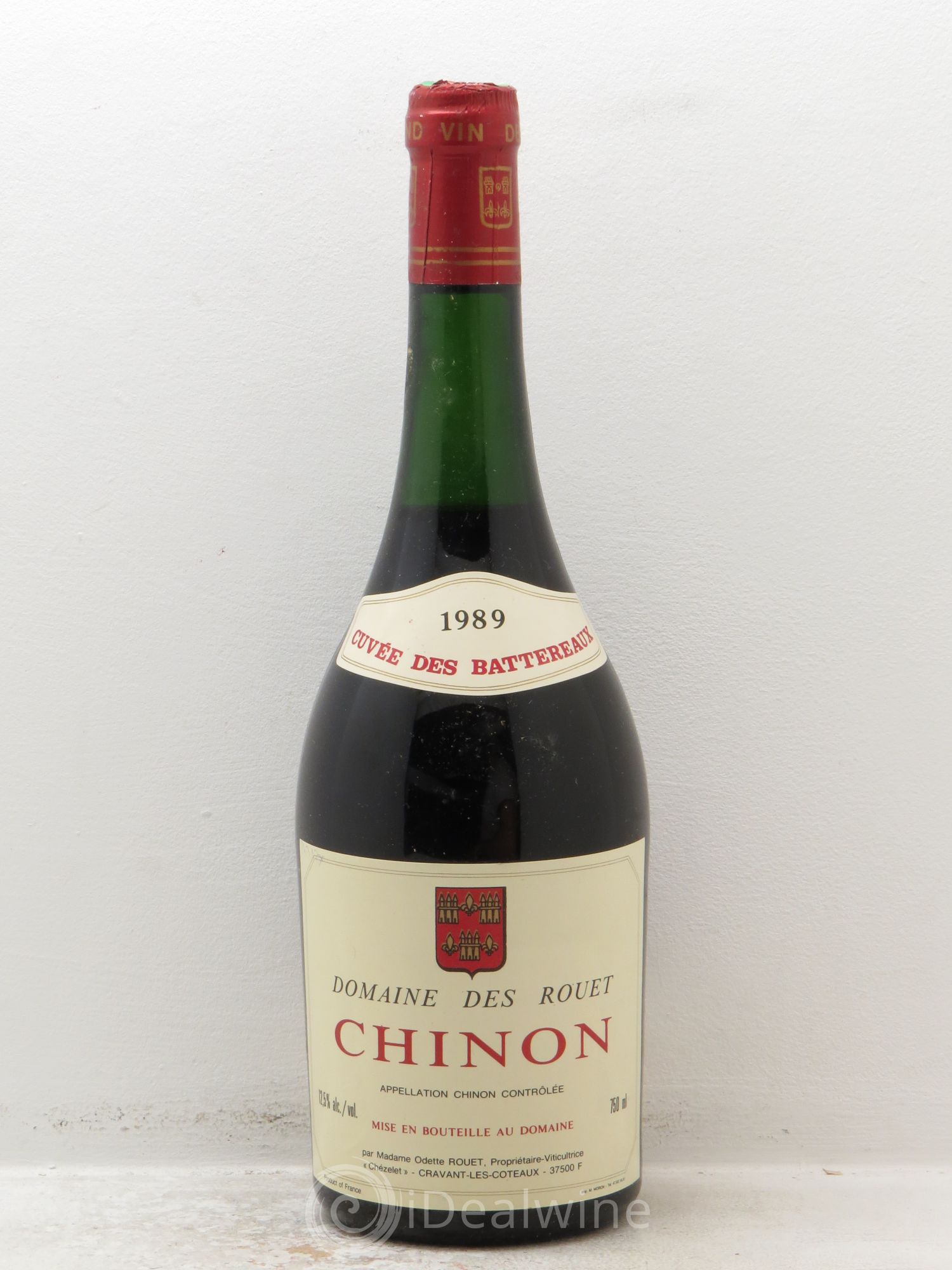Chinon Cuvée des Battereaux Rouet Chezelet (sans prix de réserve) 1989 - Posten von 1 Flasche - 0