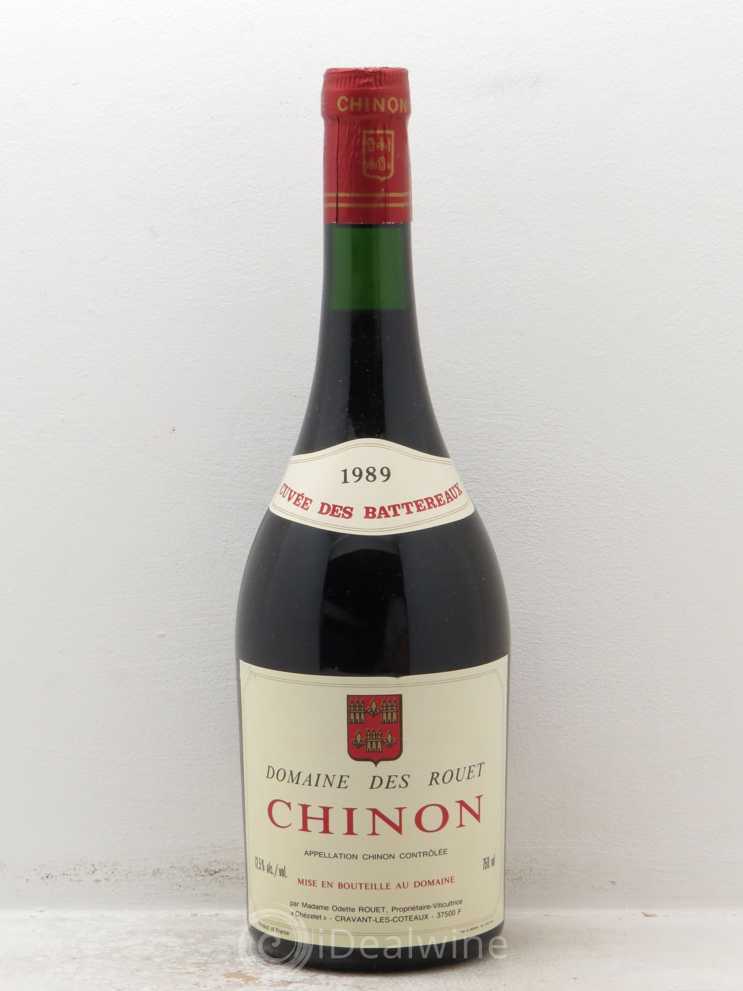 Chinon Cuvée des Battereaux Rouet Chezelet (sans prix de réserve) 1989 - Posten von 1 Flasche - 0