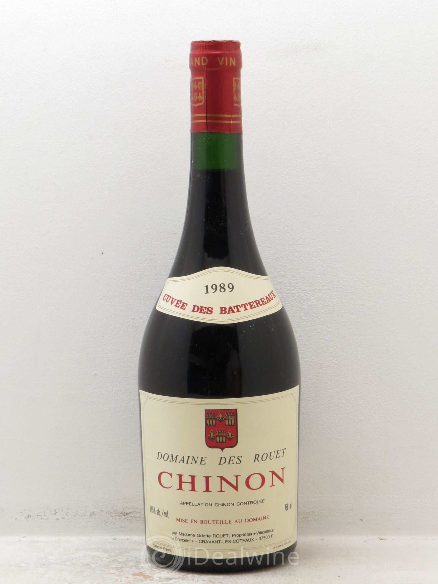 Chinon Cuvée des Battereaux Rouet Chezelet (sans prix de réserve) 1989 - Posten von 1 Flasche - 0
