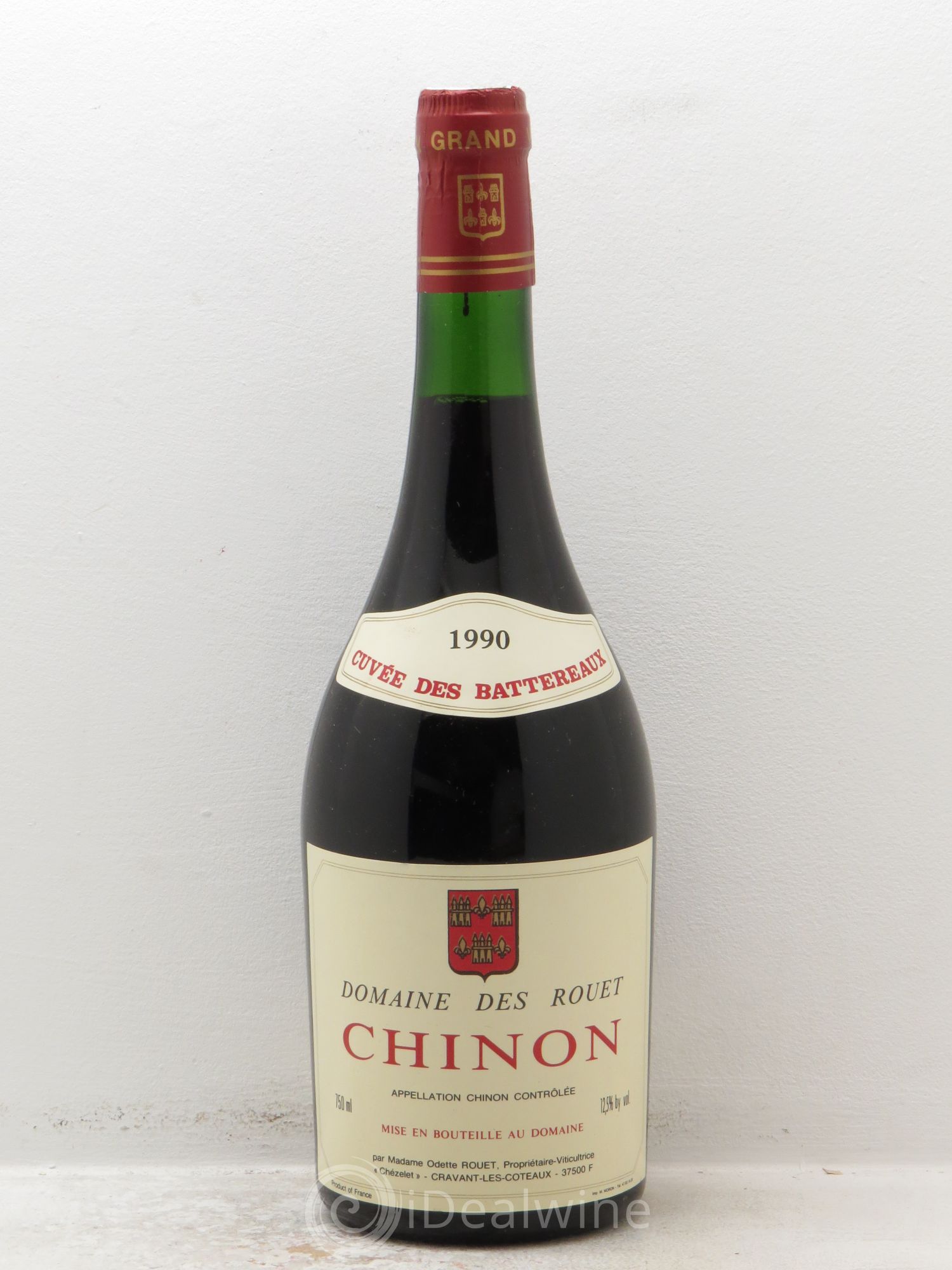 Chinon Cuvée des Battereaux Rouet Chezelet 1990 - Lot de 1 bouteille - 0