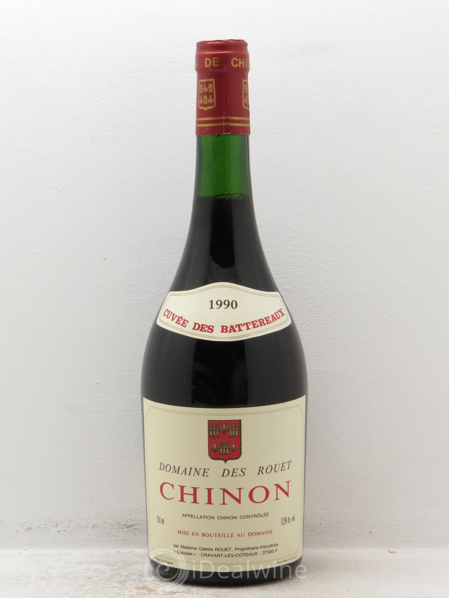 Chinon Cuvée des Battereaux Rouet Chezelet 1990 - Posten von 1 Flasche - 0
