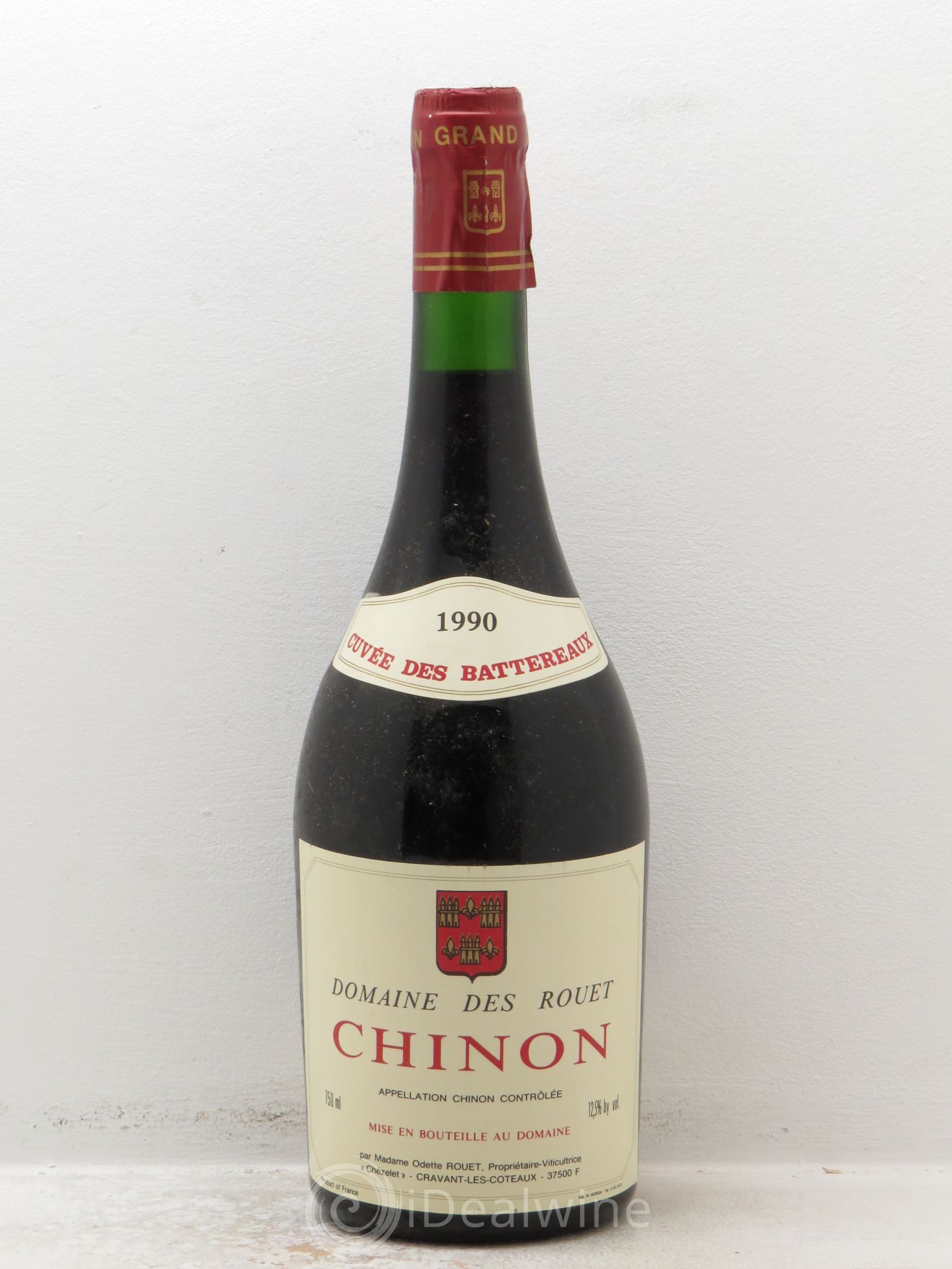 Chinon Cuvée des Battereaux Rouet Chezelet 1990 - Posten von 1 Flasche - 0