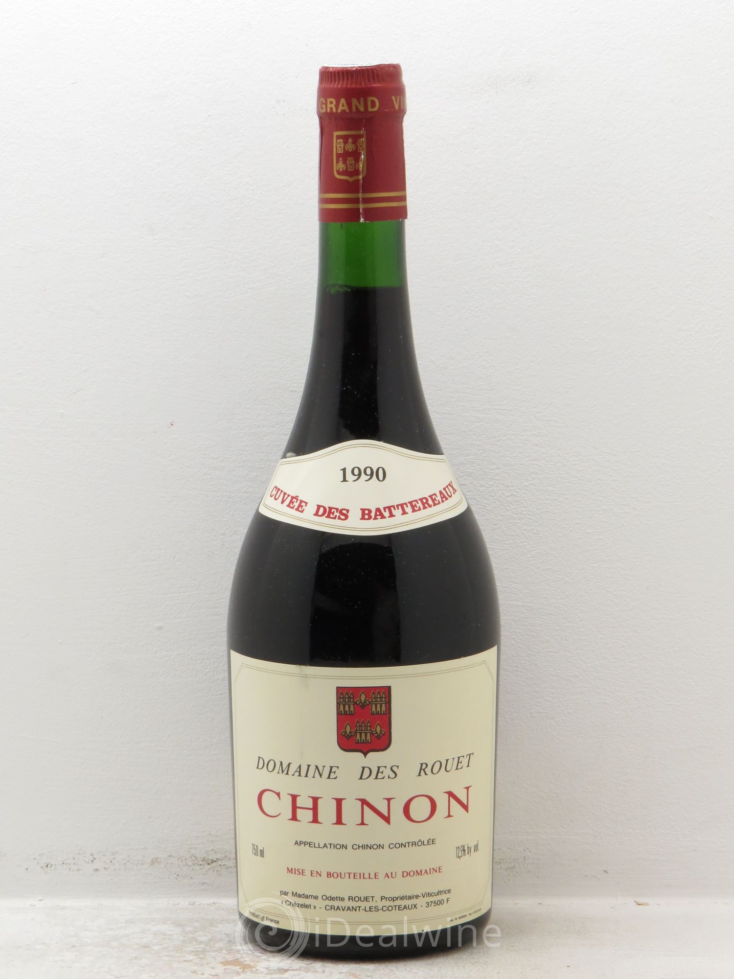 Chinon Cuvée des Battereaux Rouet Chezelet 1990 - Lot de 1 bouteille - 0