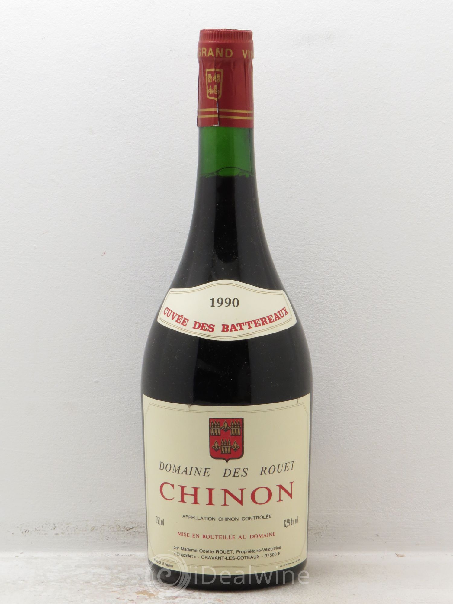 Chinon Cuvée des Battereaux Rouet Chezelet 1990 - Posten von 1 Flasche - 0