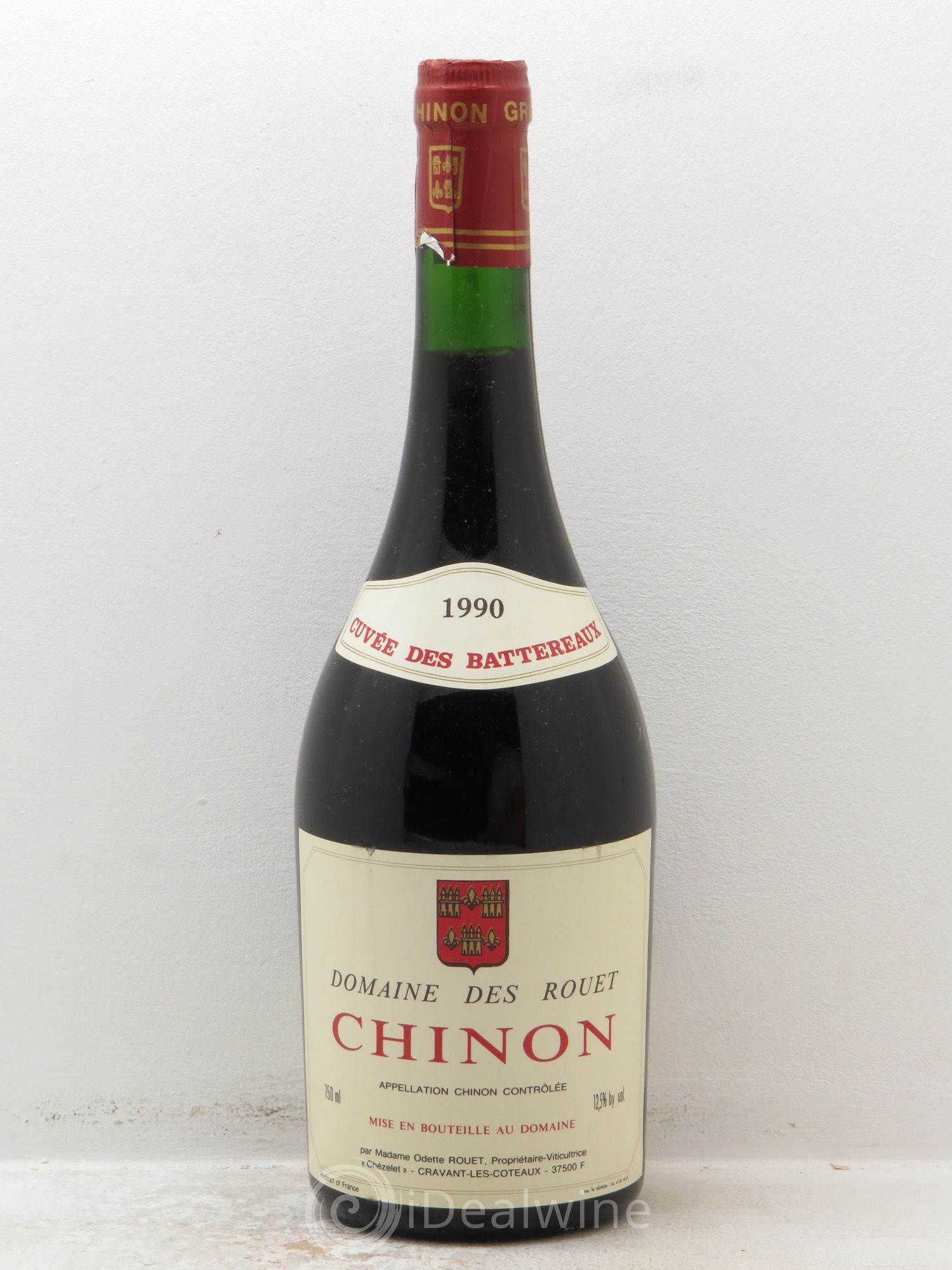 Chinon Cuvée des Battereaux Rouet Chezelet 1990 - Posten von 1 Flasche - 0