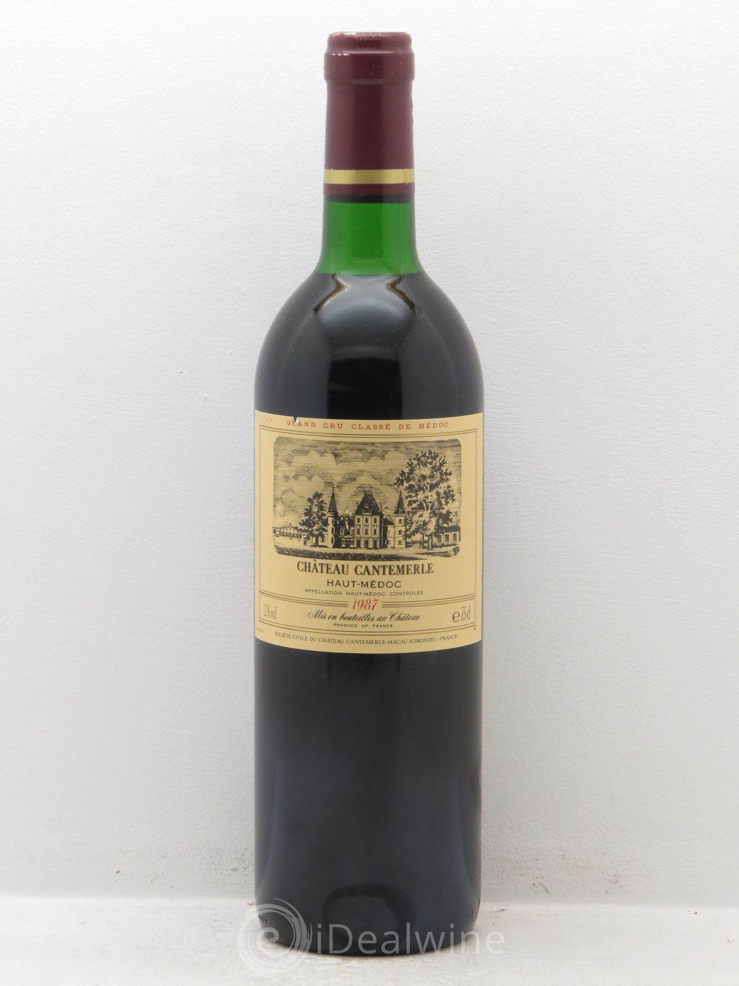 Château Cantemerle 5ème Grand Cru Classé 1987 - Lot de 1 bouteille - 0