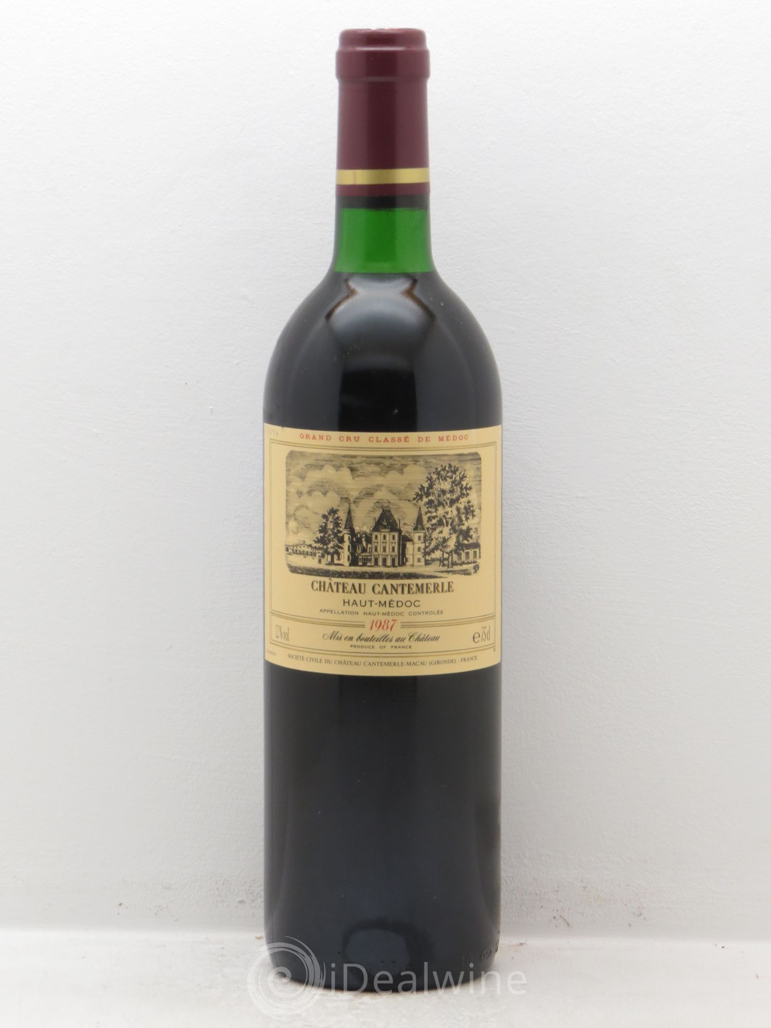 Château Cantemerle 5ème Grand Cru Classé 1987 - Lot de 1 bouteille - 0