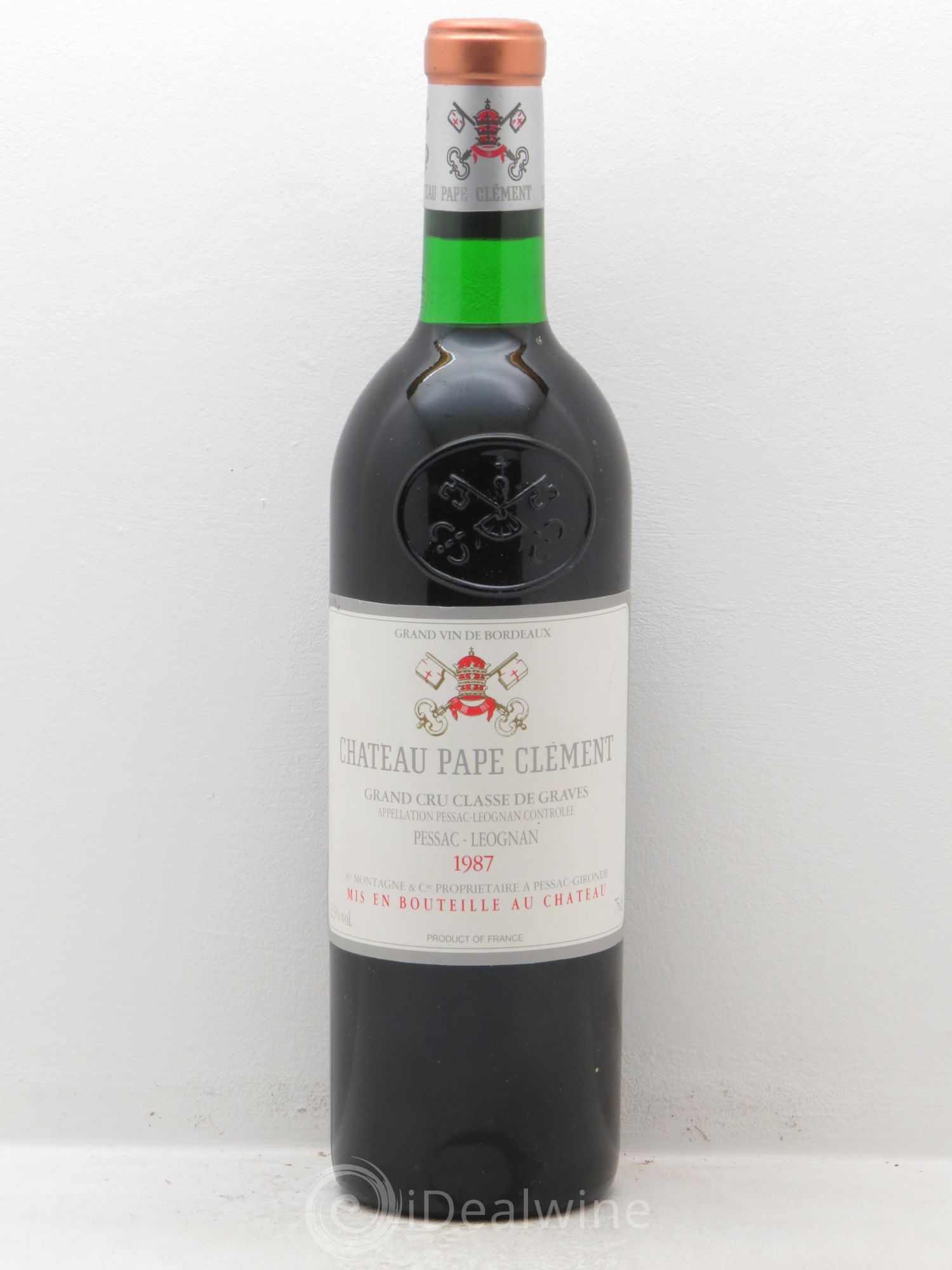 Château Pape Clément Cru Classé de Graves 1987 - Lot de 1 bouteille - 0
