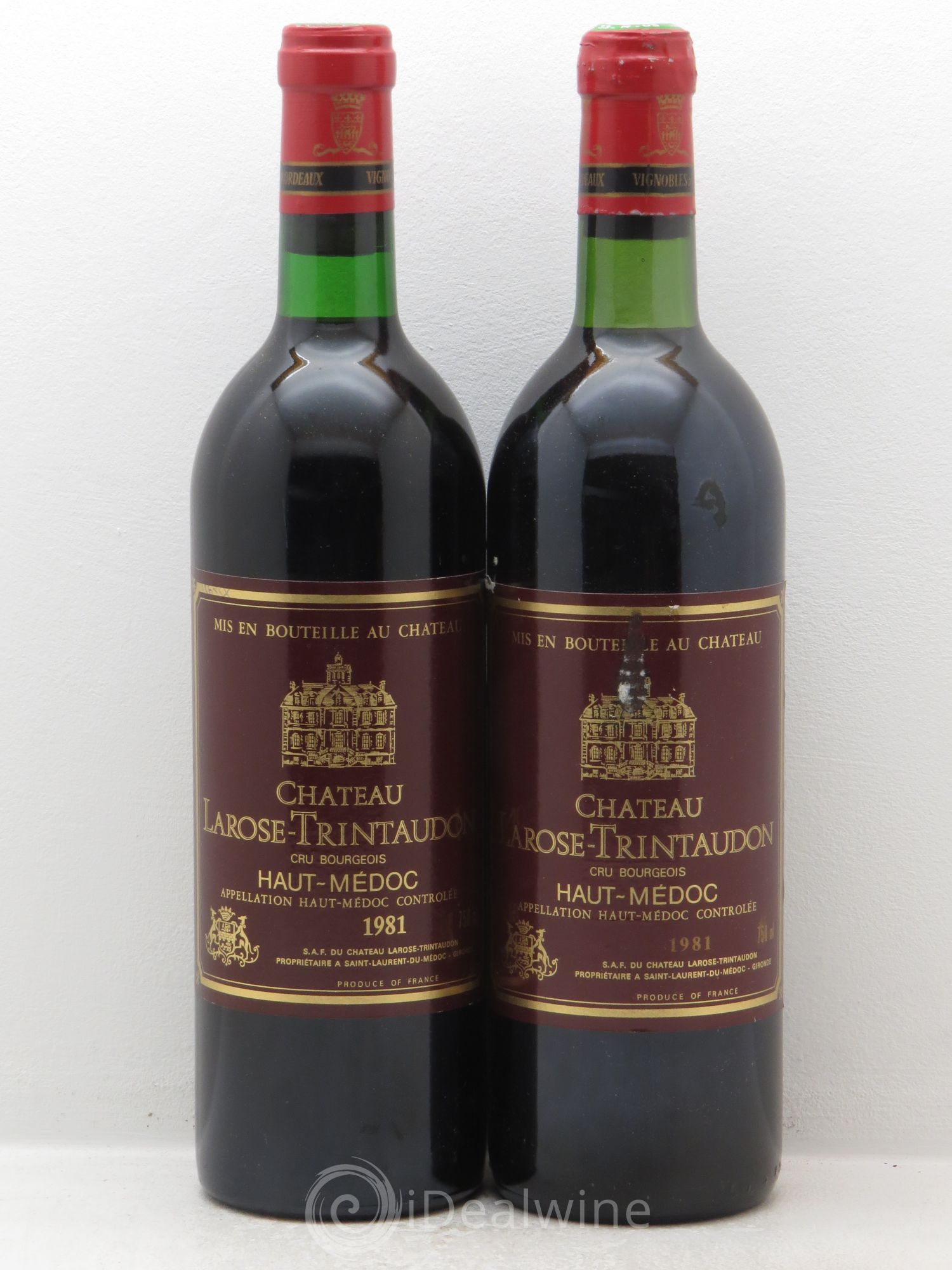 Château Larose Trintaudon Cru Bourgeois 1981 - Lot de 2 bouteilles - 0