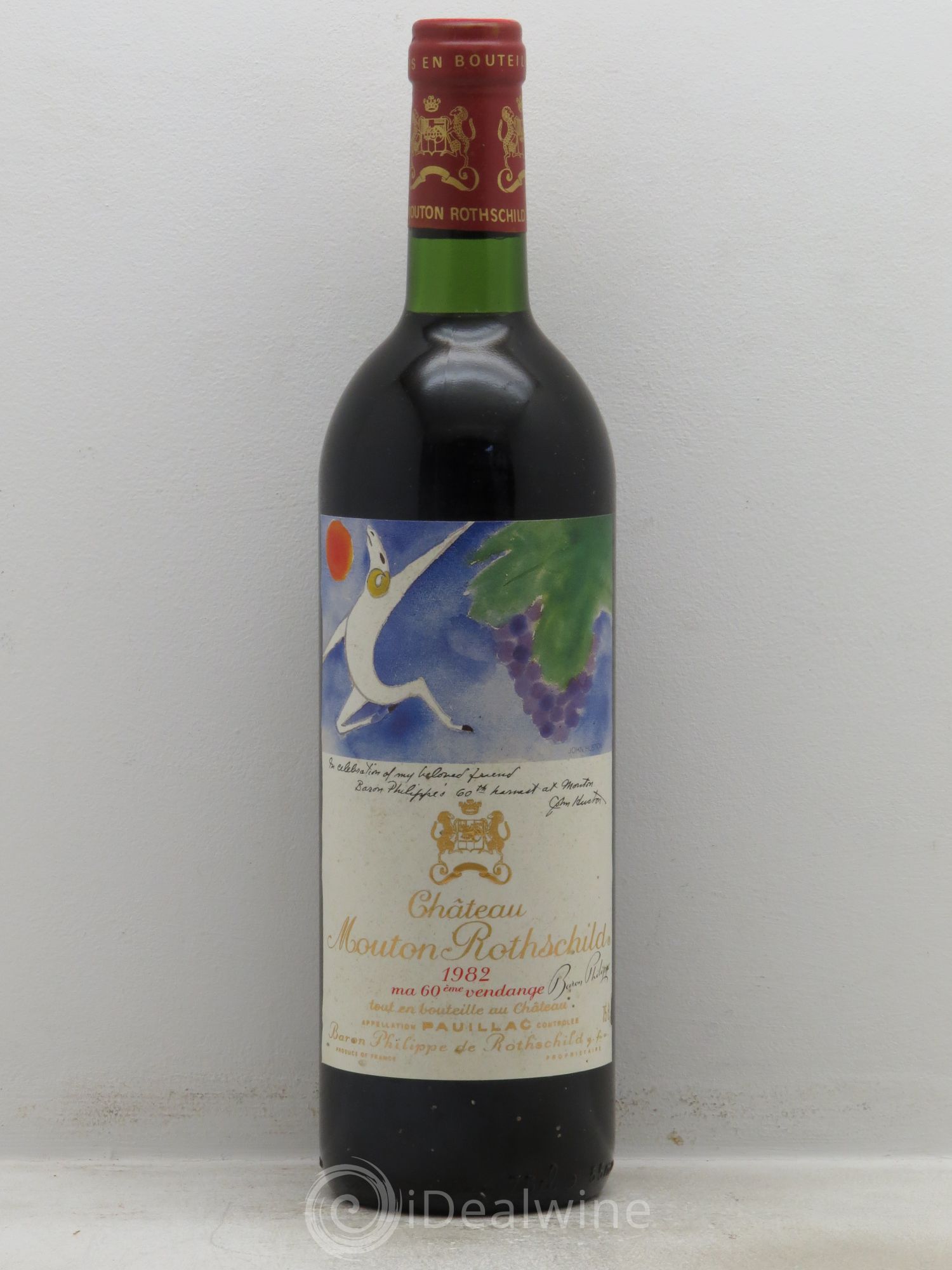 Château Mouton Rothschild 1er Grand Cru Classé 1982 - Lot de 1 bouteille - 0