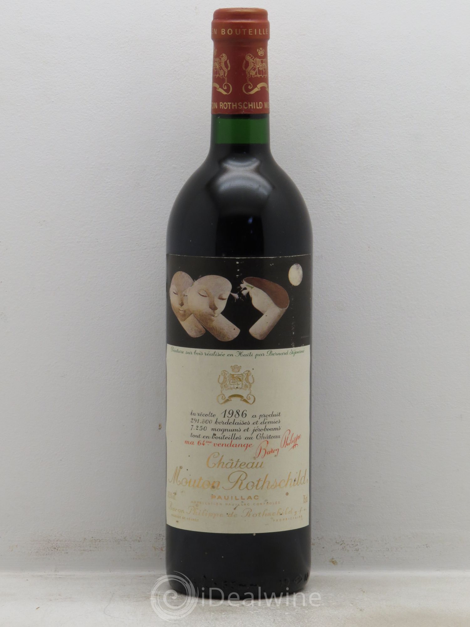Château Mouton Rothschild 1er Grand Cru Classé 1986 - Lot de 1 bouteille - 0