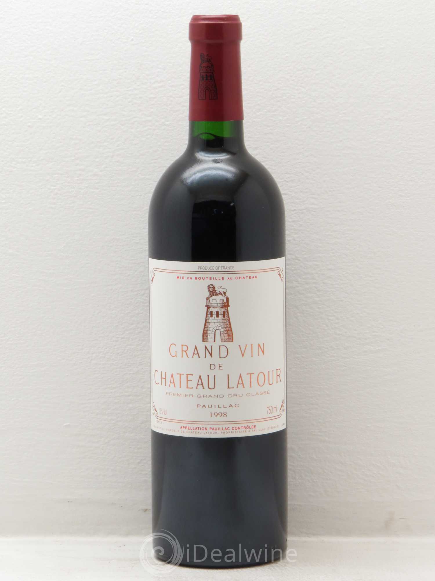 Château Latour 1er Grand Cru Classé 1998 - Lot de 1 bouteille - 0