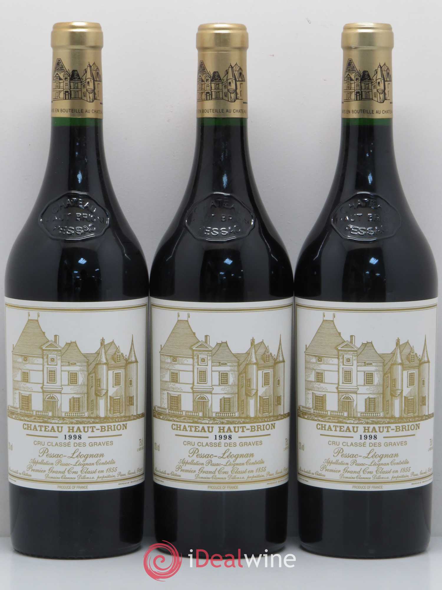 Château Haut Brion 1er Grand Cru Classé 1998 - Lot de 6 bouteilles - 2