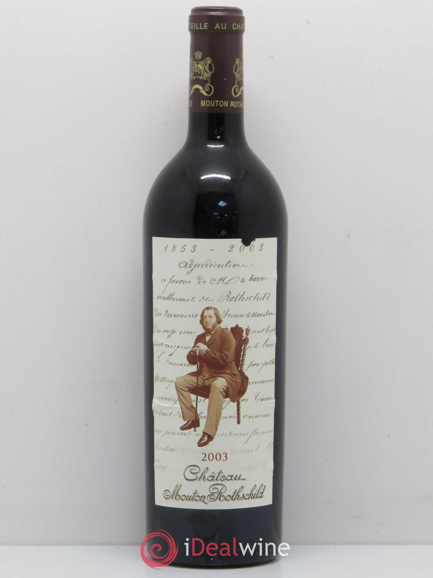 Château Mouton Rothschild 1er Grand Cru Classé 2003 - Lot de 1 bouteille - 0