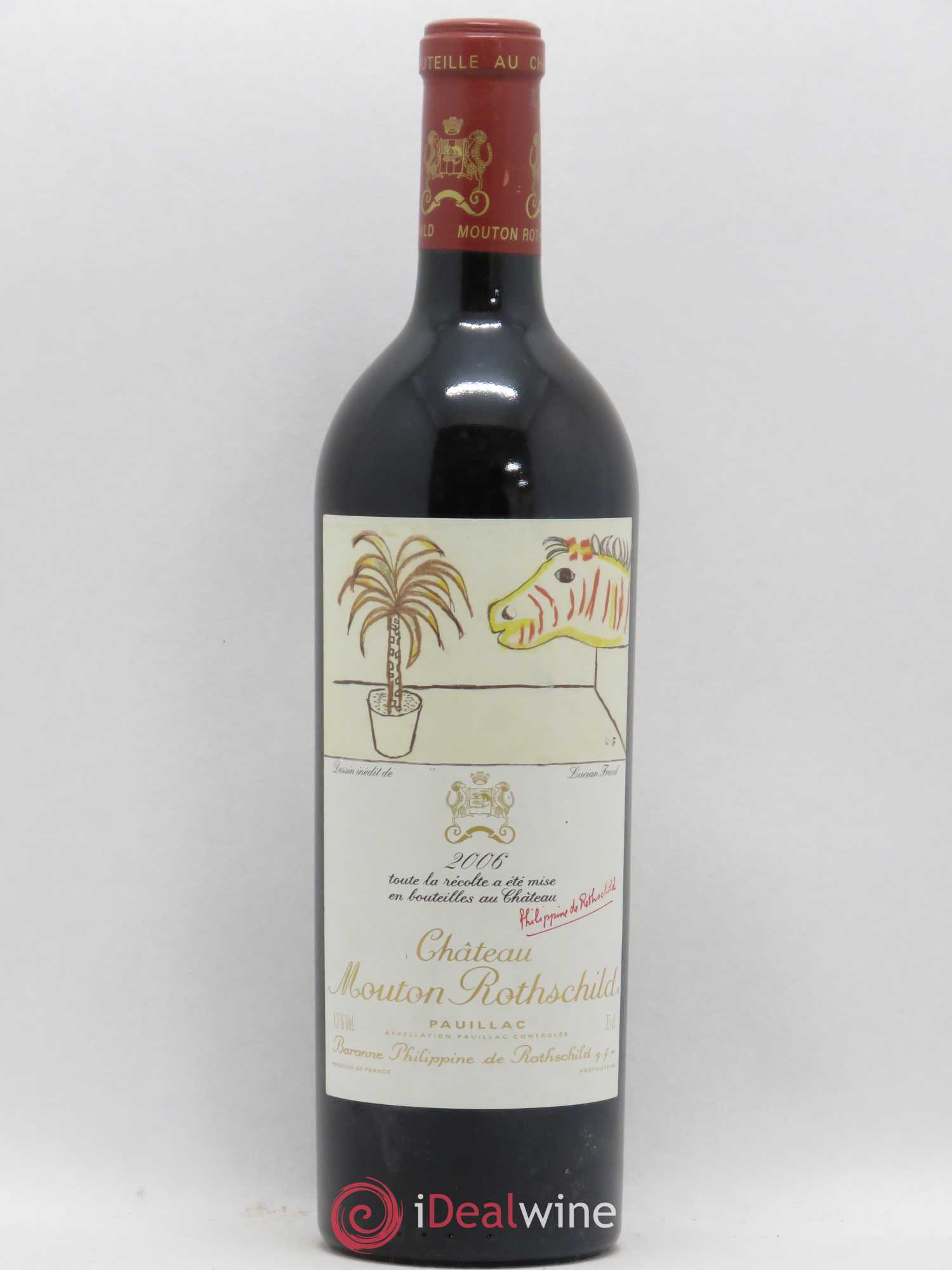 Château Mouton Rothschild 1er Grand Cru Classé 2006 - Lot de 1 bouteille - 0