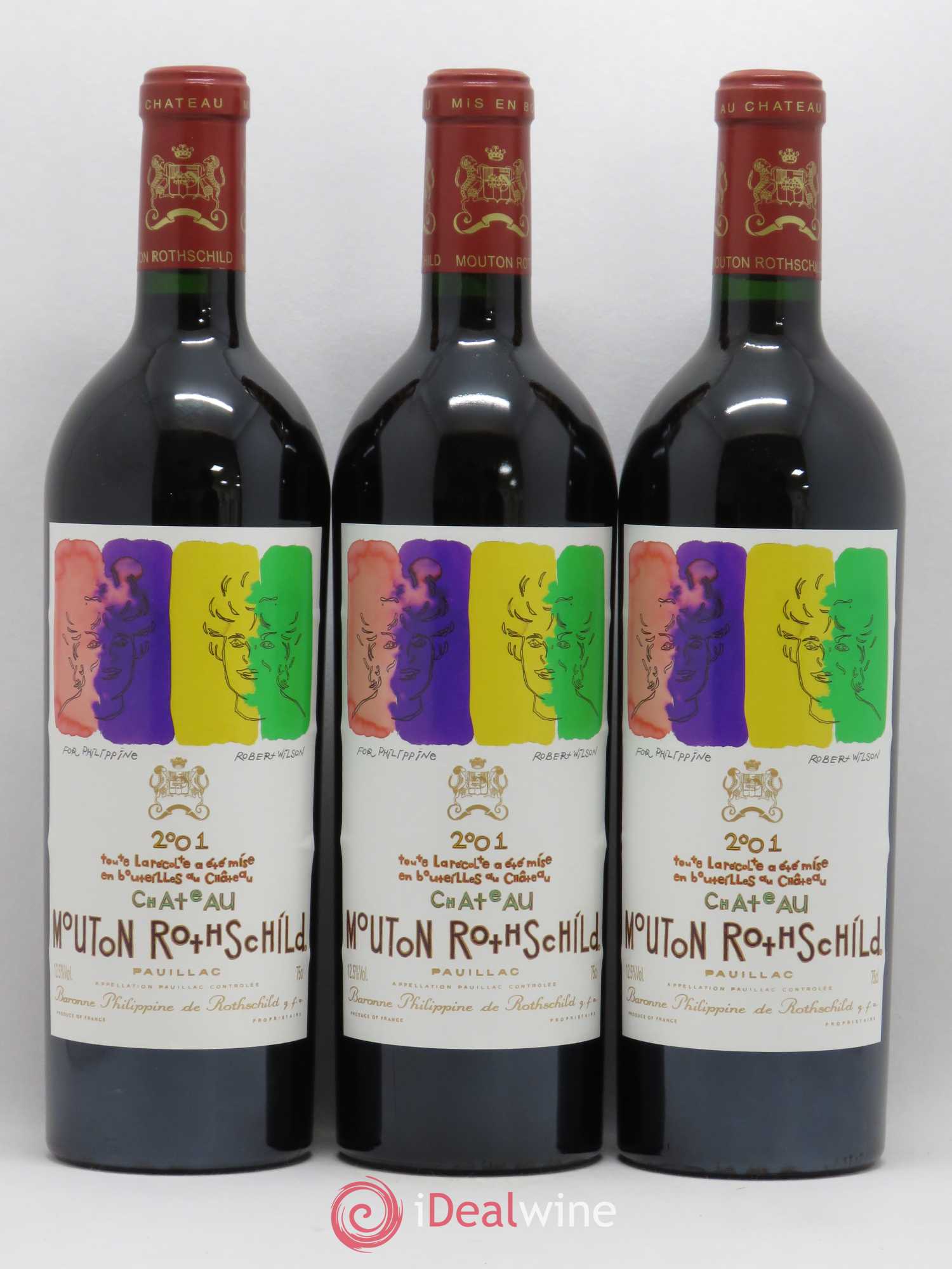 Château Mouton Rothschild 1er Grand Cru Classé 2001 - Lot de 6 bouteilles - 3