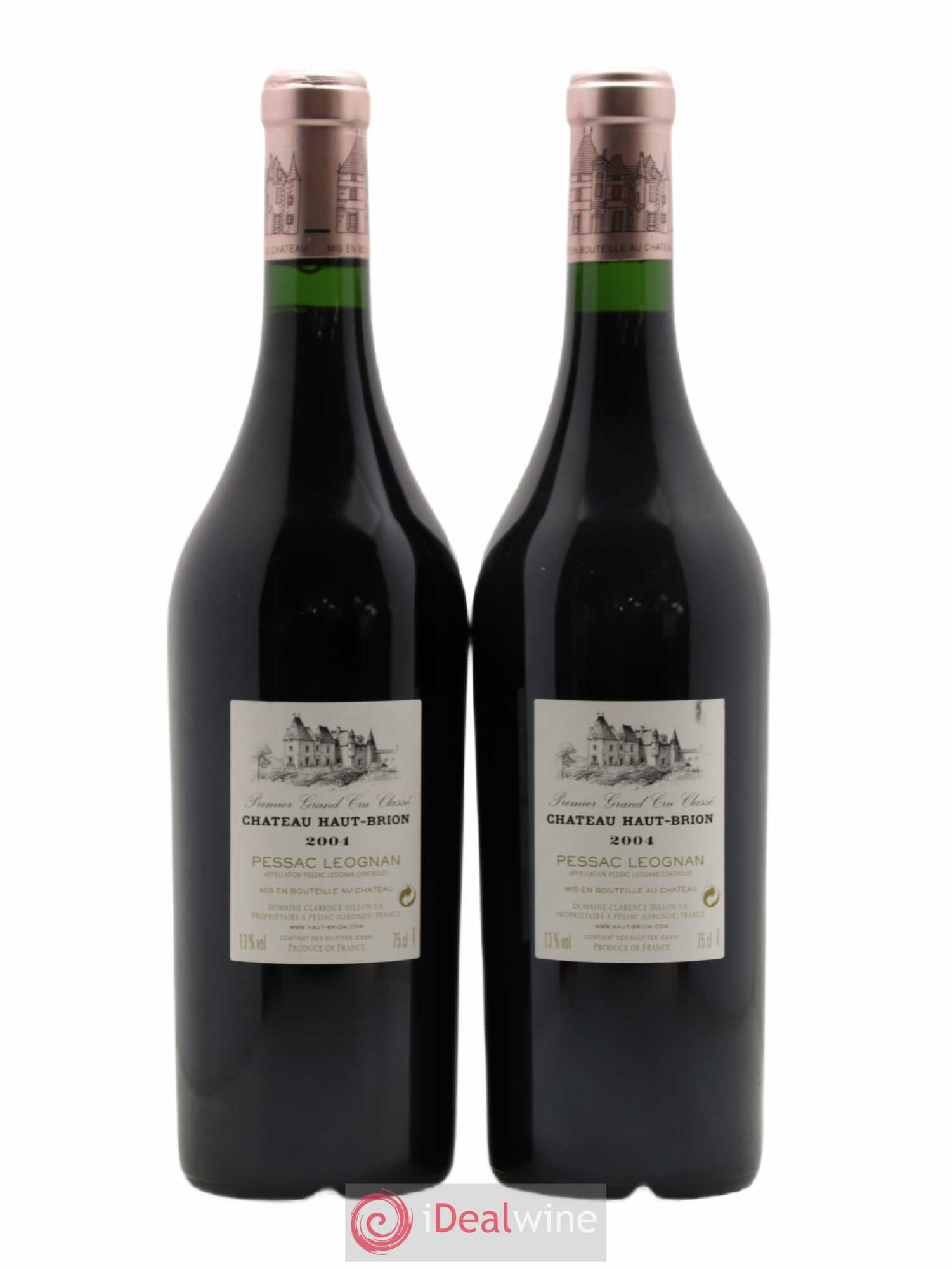 Château Haut Brion 1er Grand Cru Classé 2004 - Lot de 2 bouteilles - 1