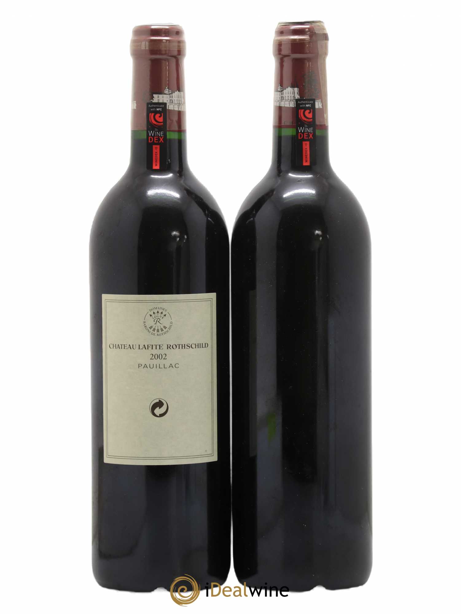 Château Lafite Rothschild 1er Grand Cru Classé 2002 - Lot de 2 bouteilles - 1